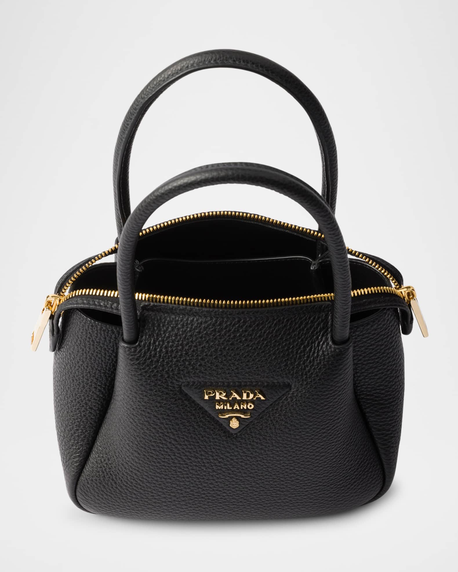 ★PRADA LEATHER MINI HAND BAG レザー ミニ ハンドバッグ セール 10%OFF】【PRADA】レザーミニハンドバッグ(502331918