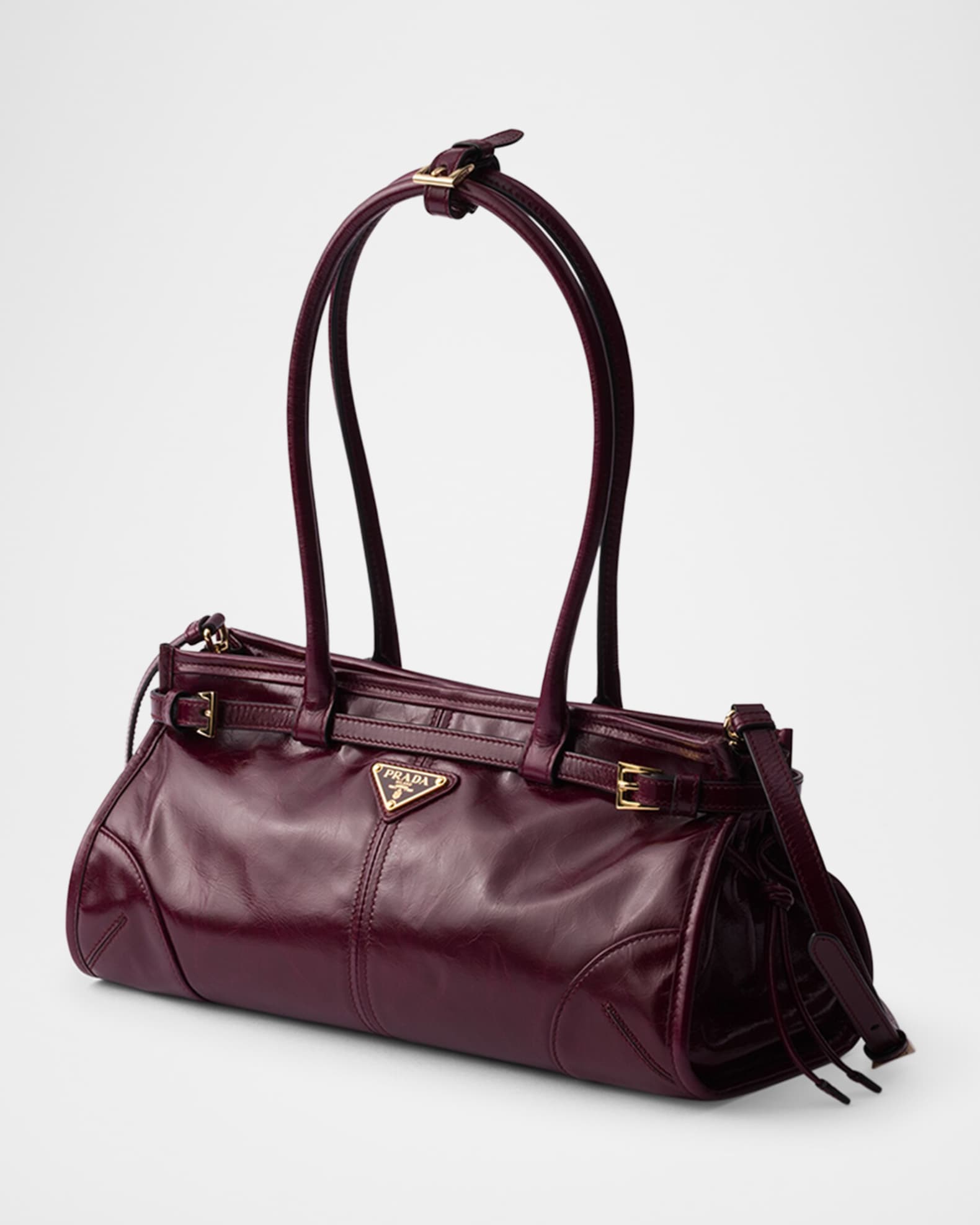 トートバッグ PRADA Burgundy Leather Shoulder Bag Prada Burgundy Shoulder bag ○ Labellov ○ Buy and Sell