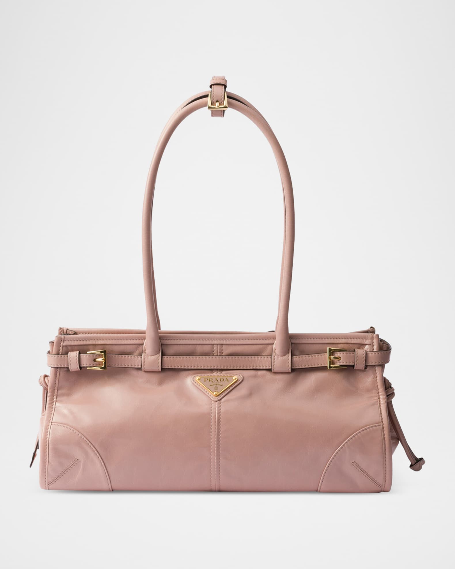 Bonnie Medium Leather East-West Top Handle Bag | Neiman Marcus
