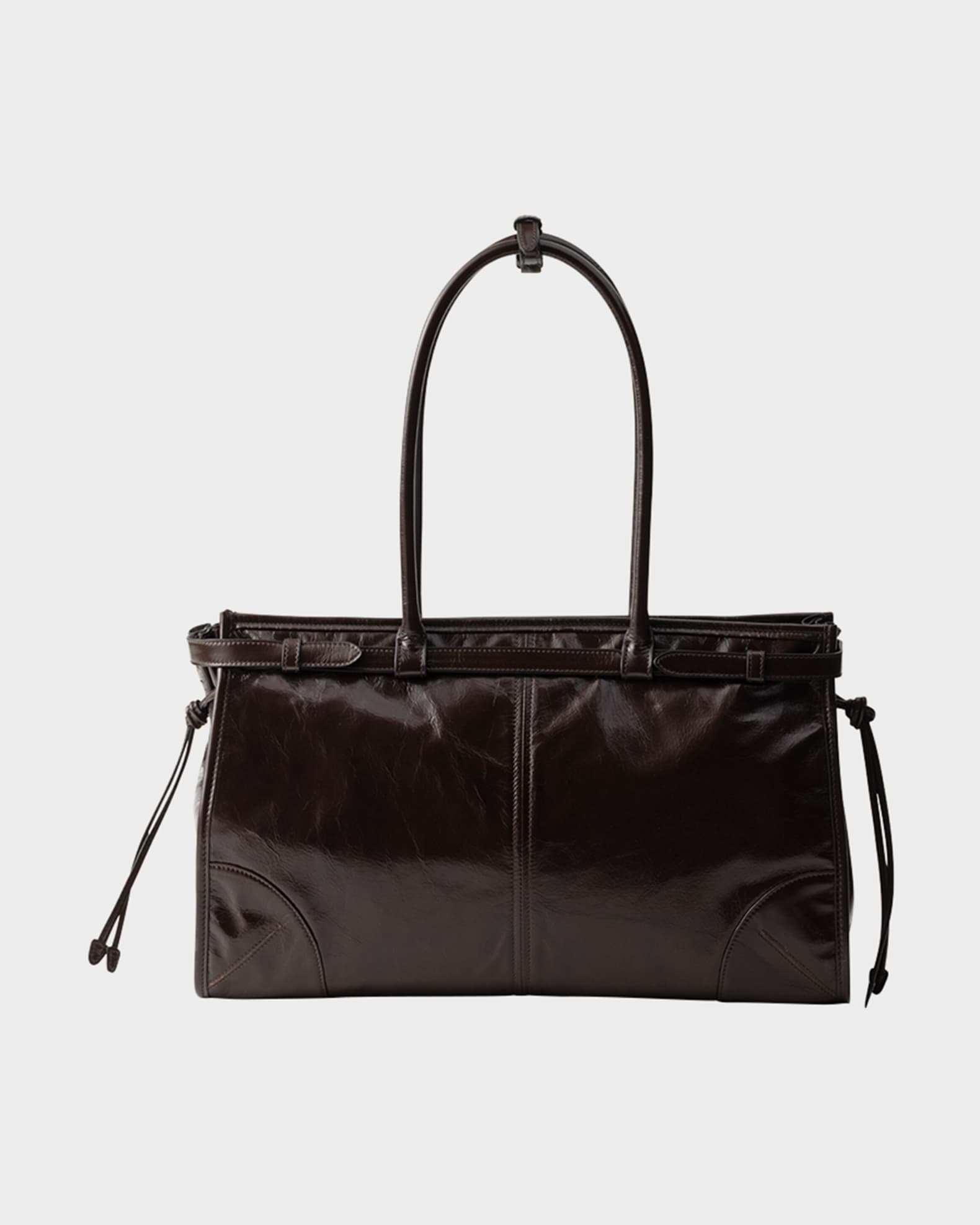 Bonnie Large Buckle Leather Shoulder Bag 1