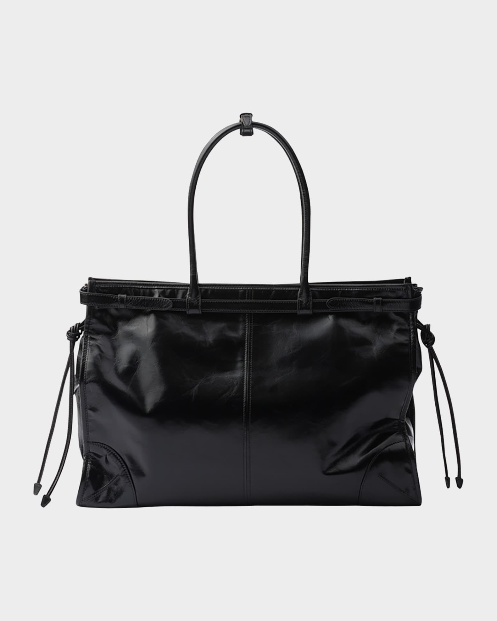 Prada Buckle Leather Shoulder Bag | Neiman Marcus