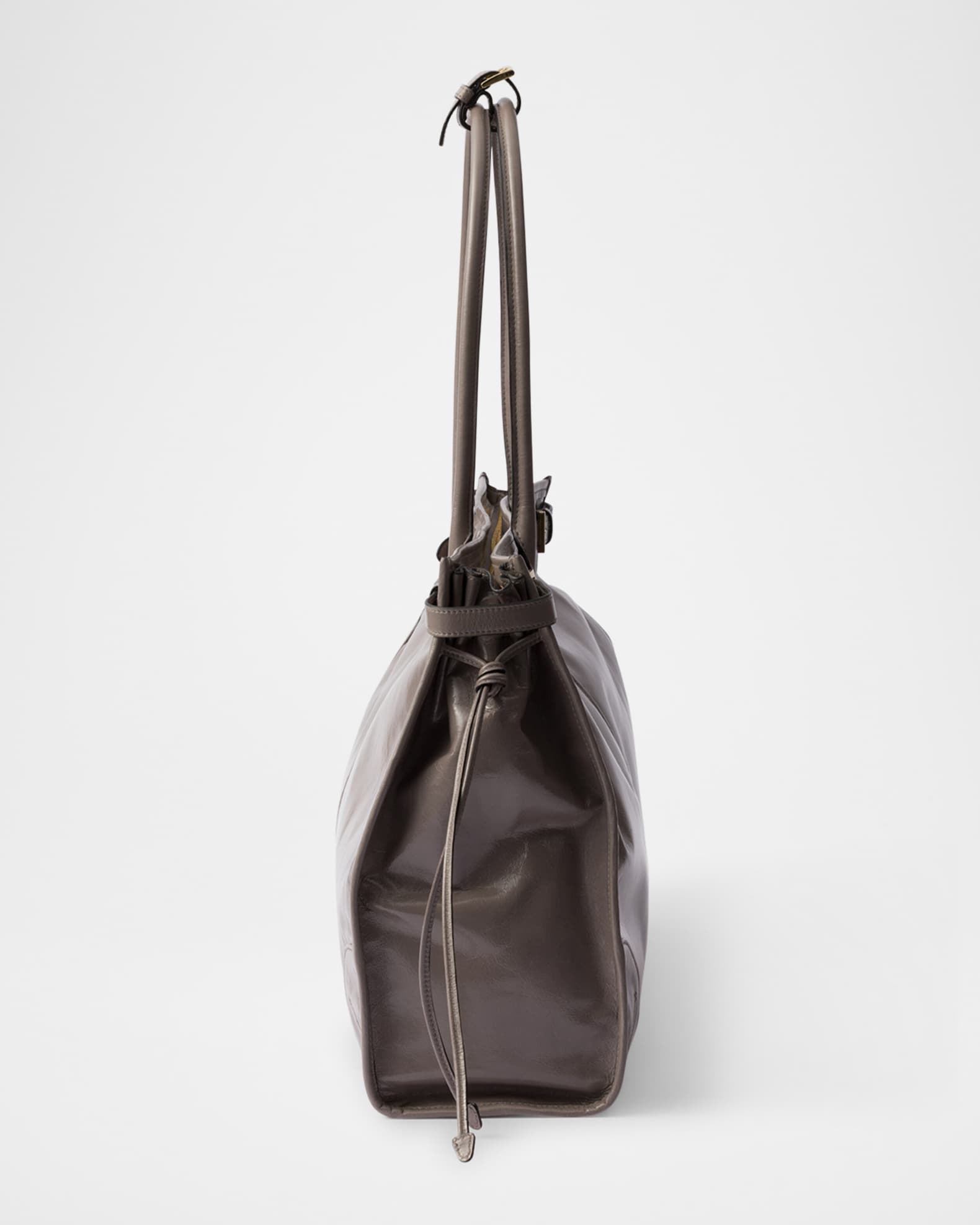 Prada Buckle Leather Shoulder Bag | Neiman Marcus