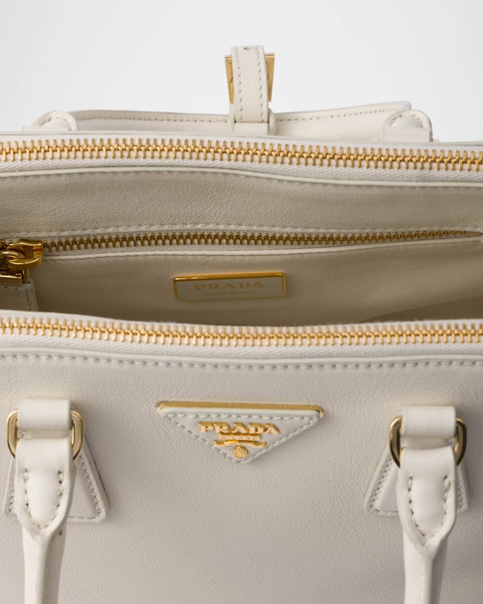 Prada Galleria Small Leather Top-Handle Bag | Neiman Marcus