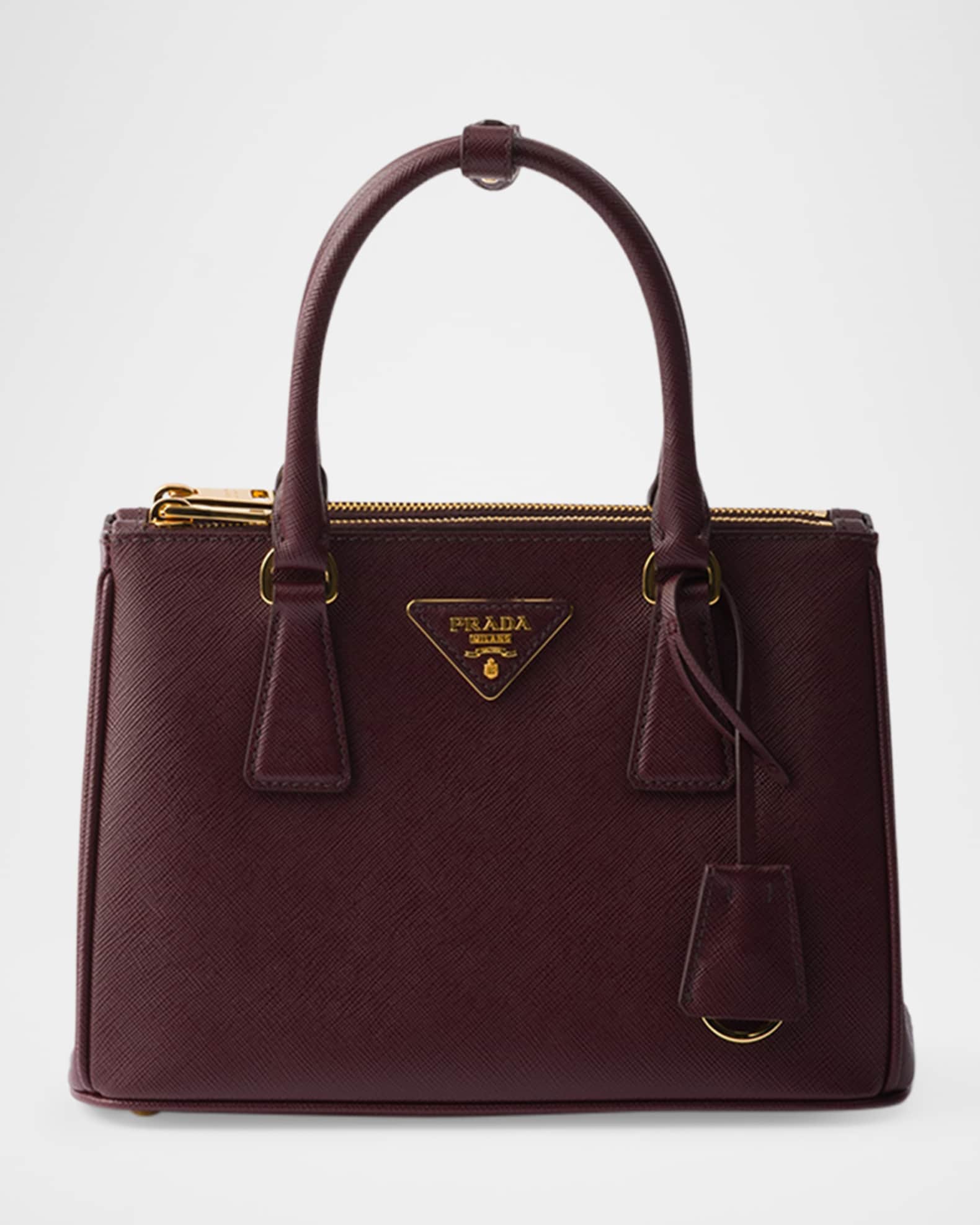 Small Prada Galleria Saffiano Leather Top-Handle Bag 0