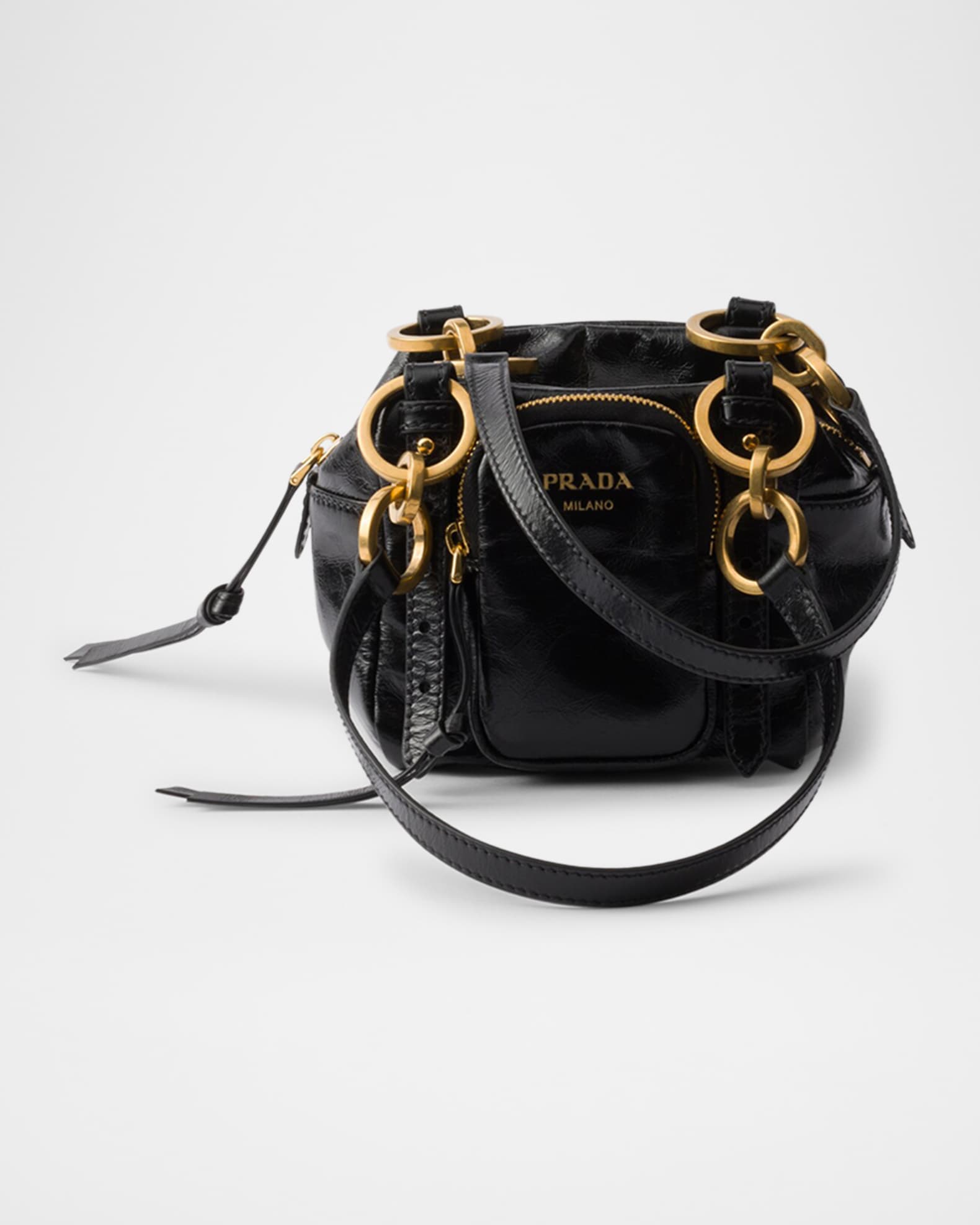 ハンドバッグ PRADA PRADA DANGLE MINI HANDBAG IN SOFT LUX LEATHER Prada Prada Dangle Leather Mini Top-Handle Bag | Neiman Marcus