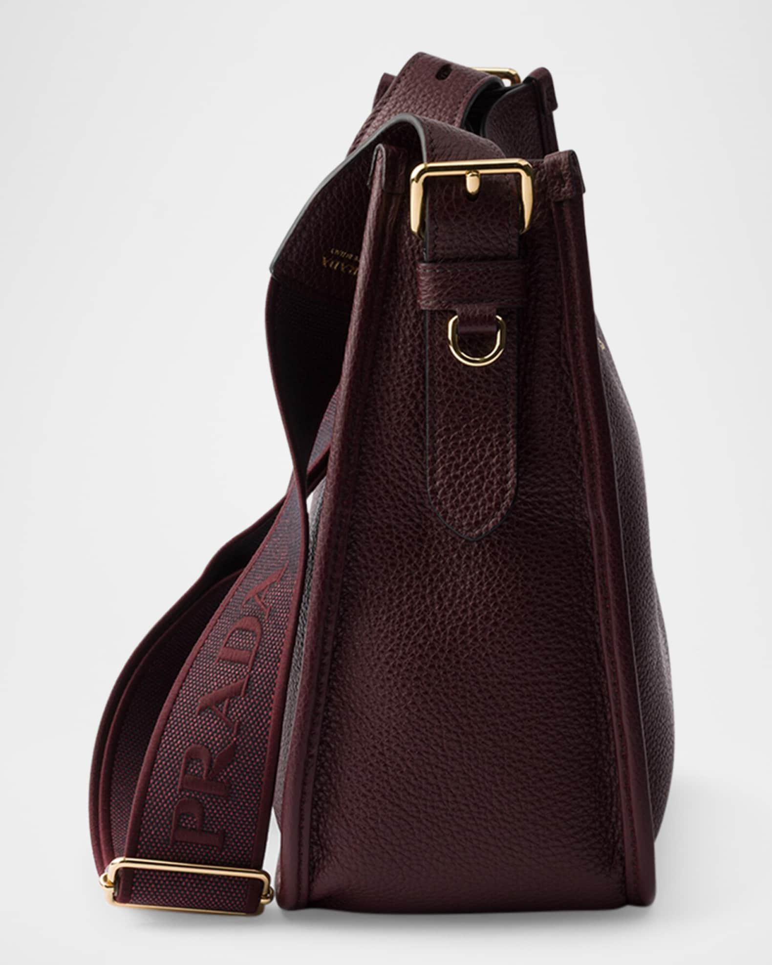 Prada Medium Leather Shoulder Bag | Neiman Marcus