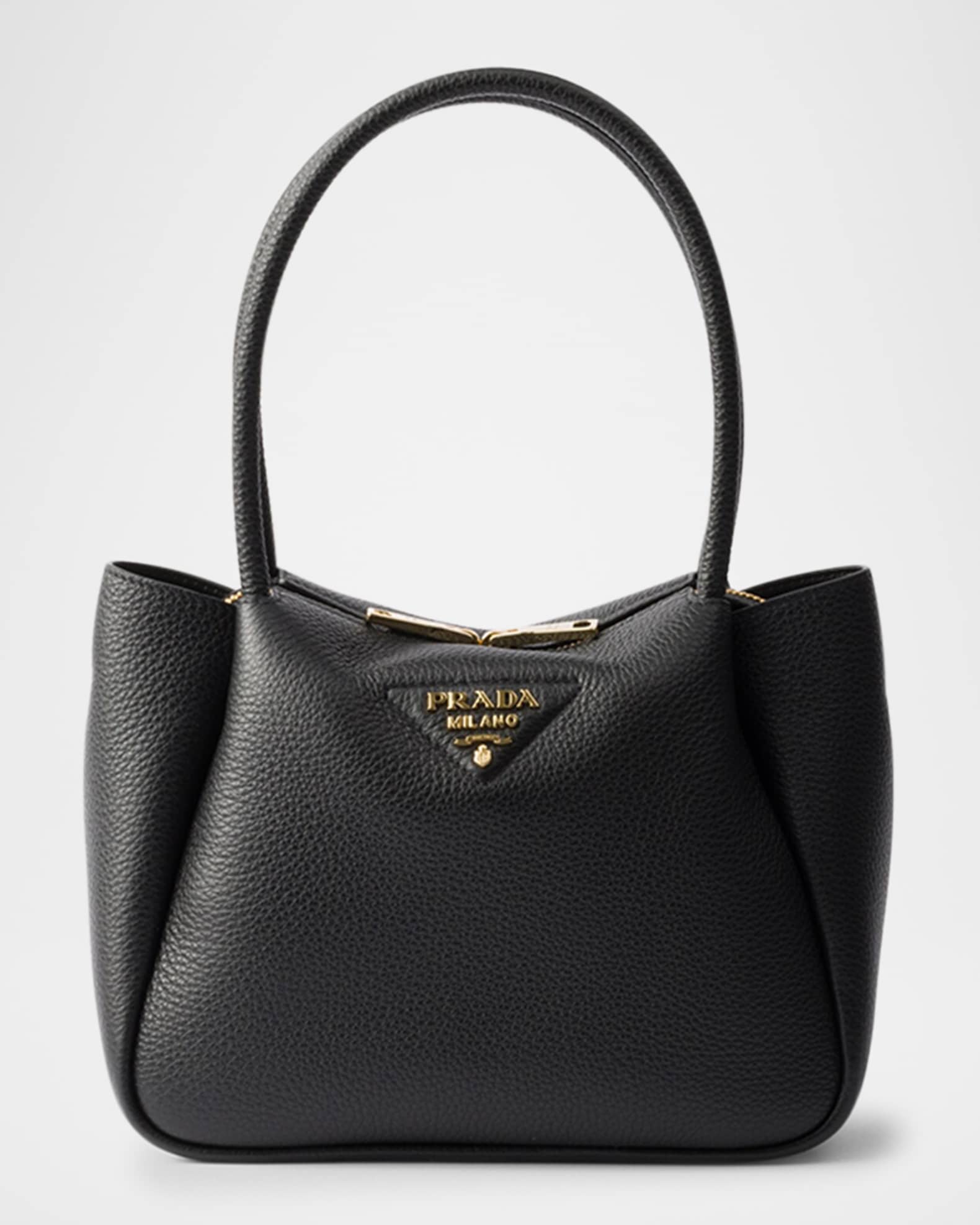 Prada Small Leather Top-Handle Bag | Neiman Marcus