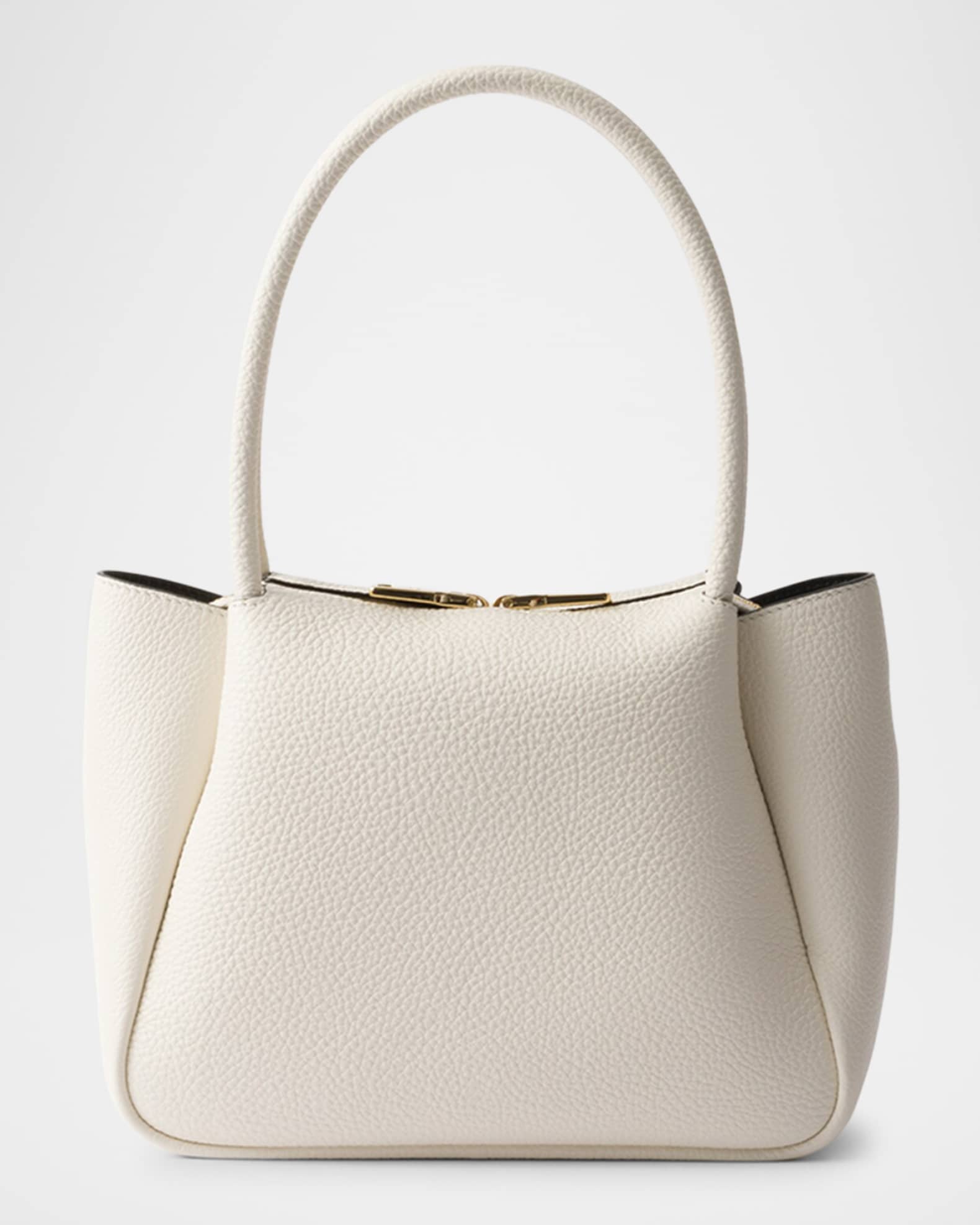 Prada Small Leather Top-Handle Bag | Neiman Marcus