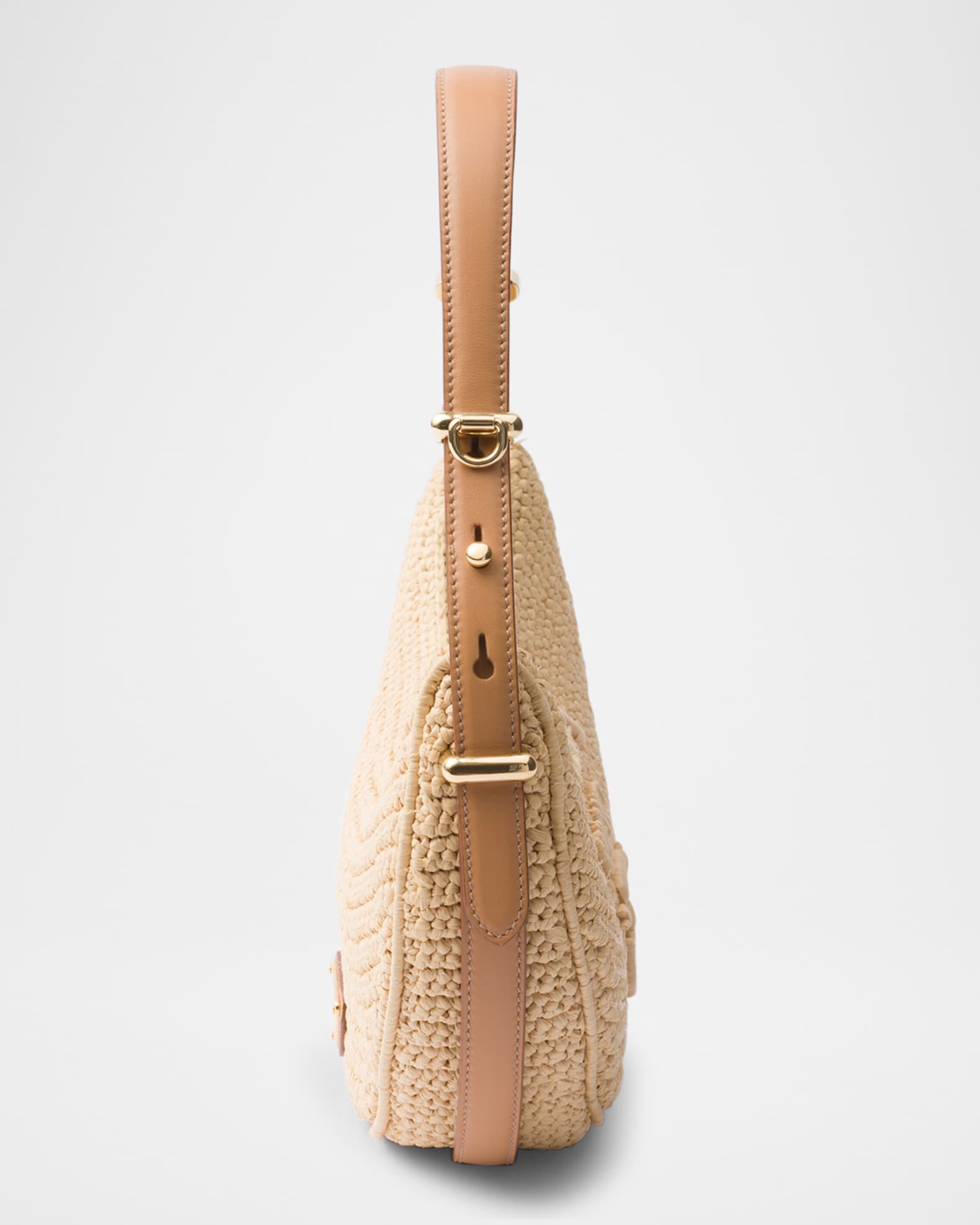 Prada Arque Crochet Shoulder Bag | Neiman Marcus