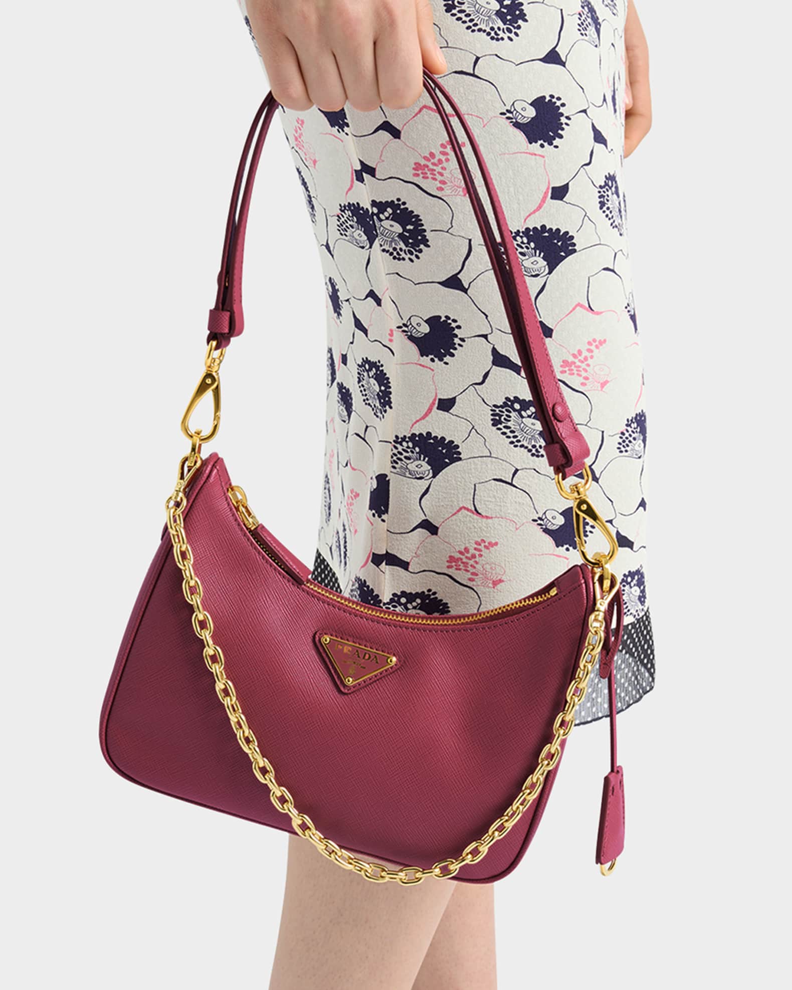 【関税&送料込】Prada Burgundy Leather Re-Edition 2005 Shoul Prada Re-Edition 2005 burgundy leather bag | TheDoubleF