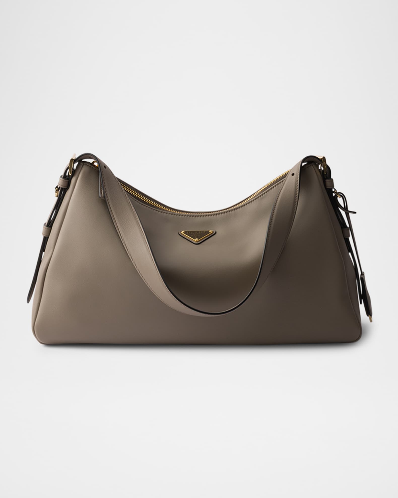 Aimee Large Calfskin Leather Shoulder Bag 0