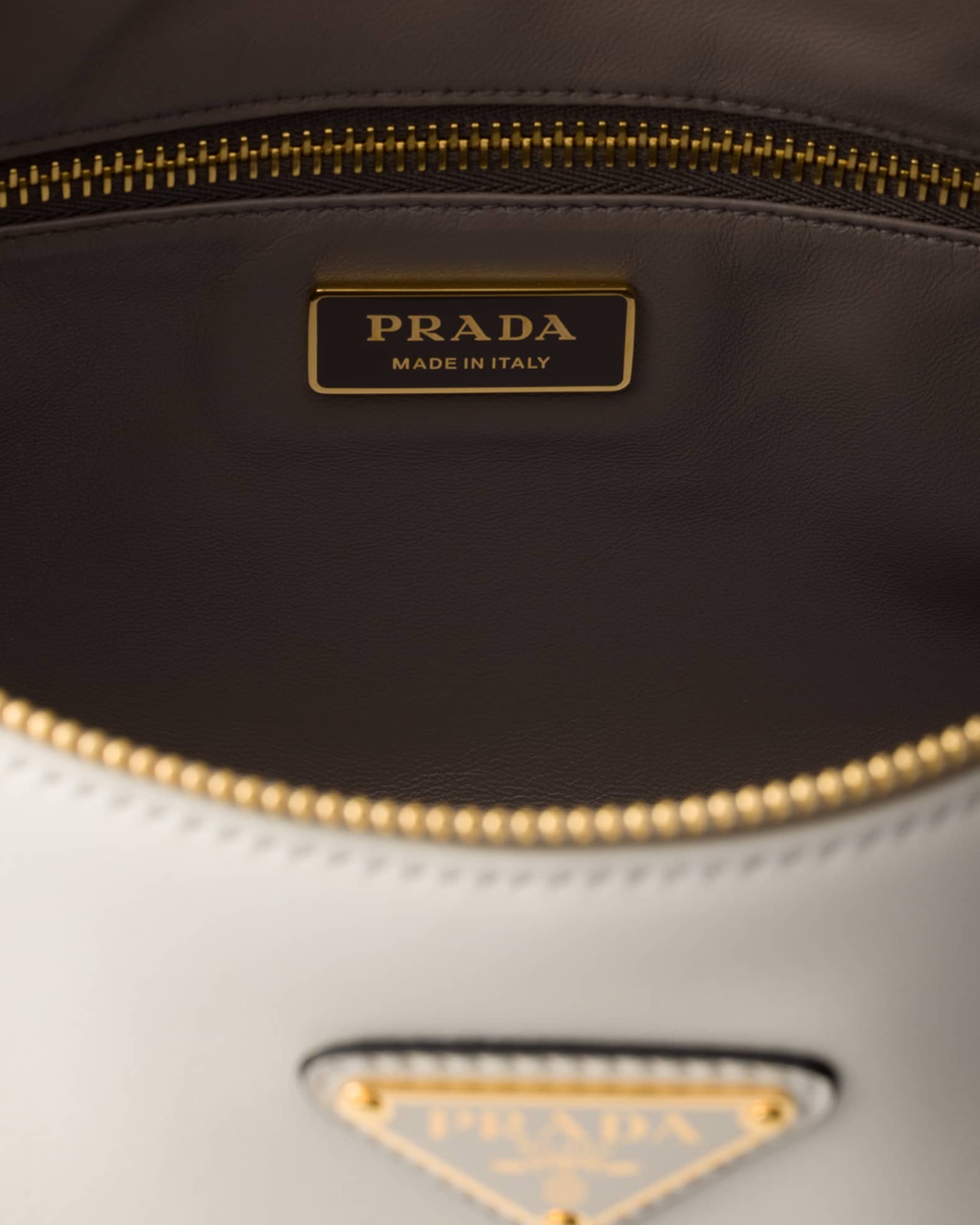Prada Aimee Large Calfskin Leather Shoulder Bag | Neiman Marcus