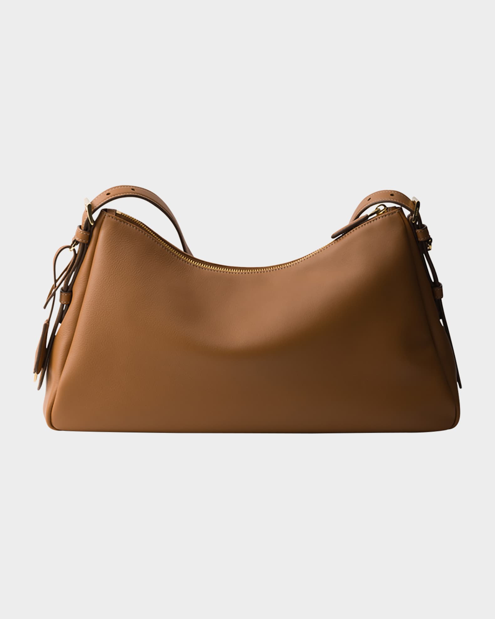 Prada Aimee Large Calfskin Leather Shoulder Bag | Neiman Marcus
