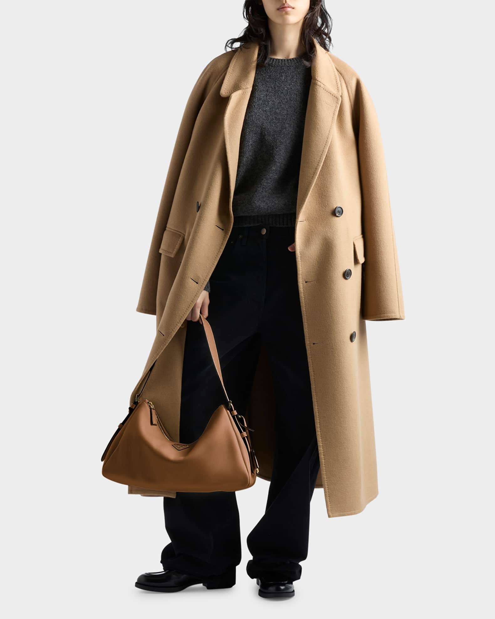 VIP価格.PRADA Aimee large crossbody bag Re-Nylon 関税送料込 Prada Aimée Large Re-Nylon Shoulder Bag with Grommet Detail