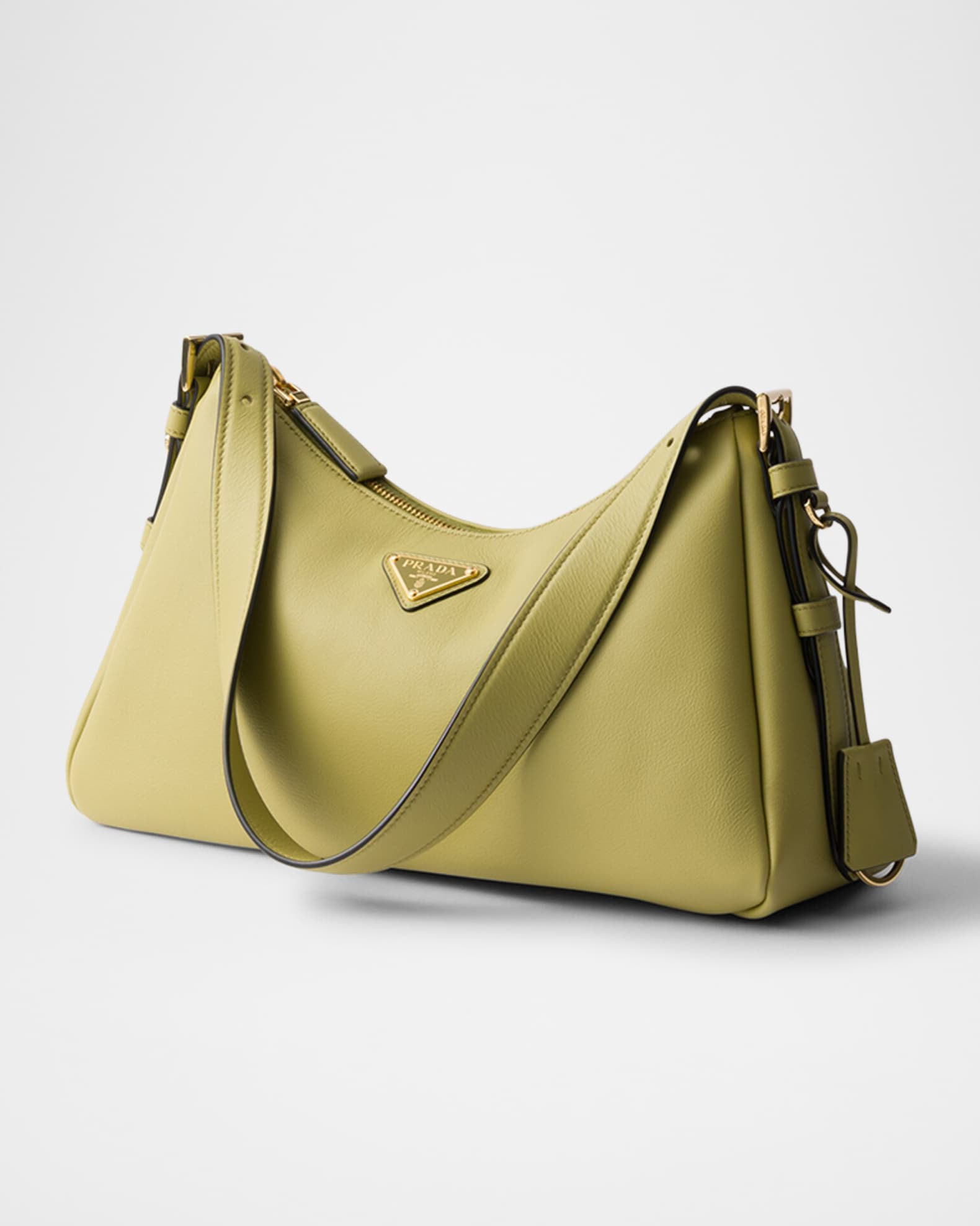 Prada Aimee Medium Calfskin Leather Shoulder Bag | Neiman Marcus