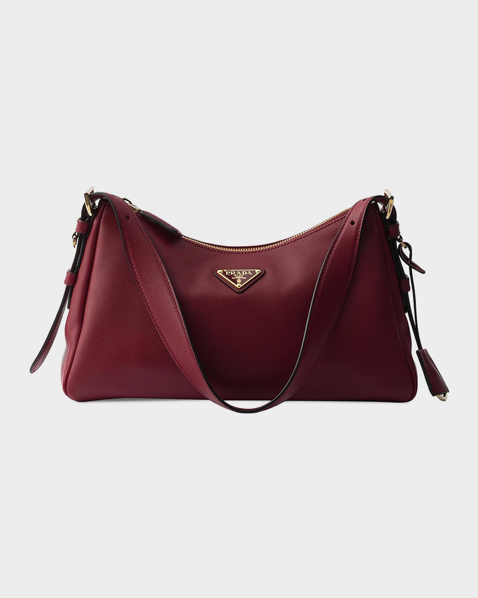 Prada Aimee Medium Calfskin Leather Shoulder Bag | Neiman Marcus