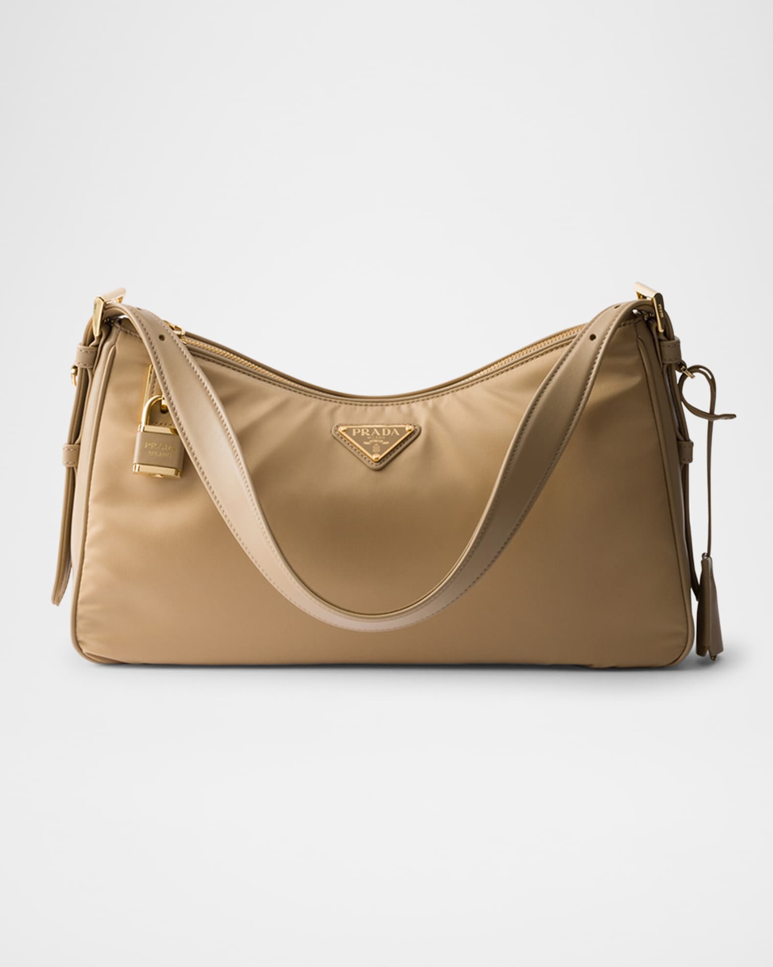 Prada Leather Shoulder Bag | Black | FARFETCH
