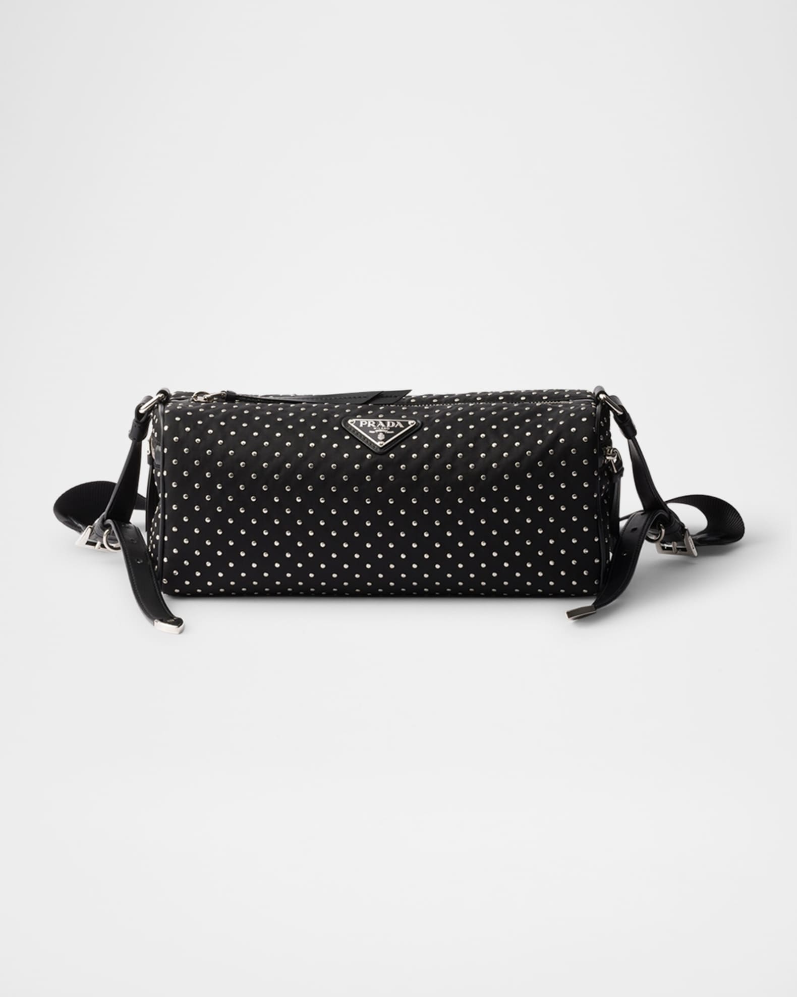 Prada Prada Re-Nylon Shoulder Bag with Studs | Neiman Marcus