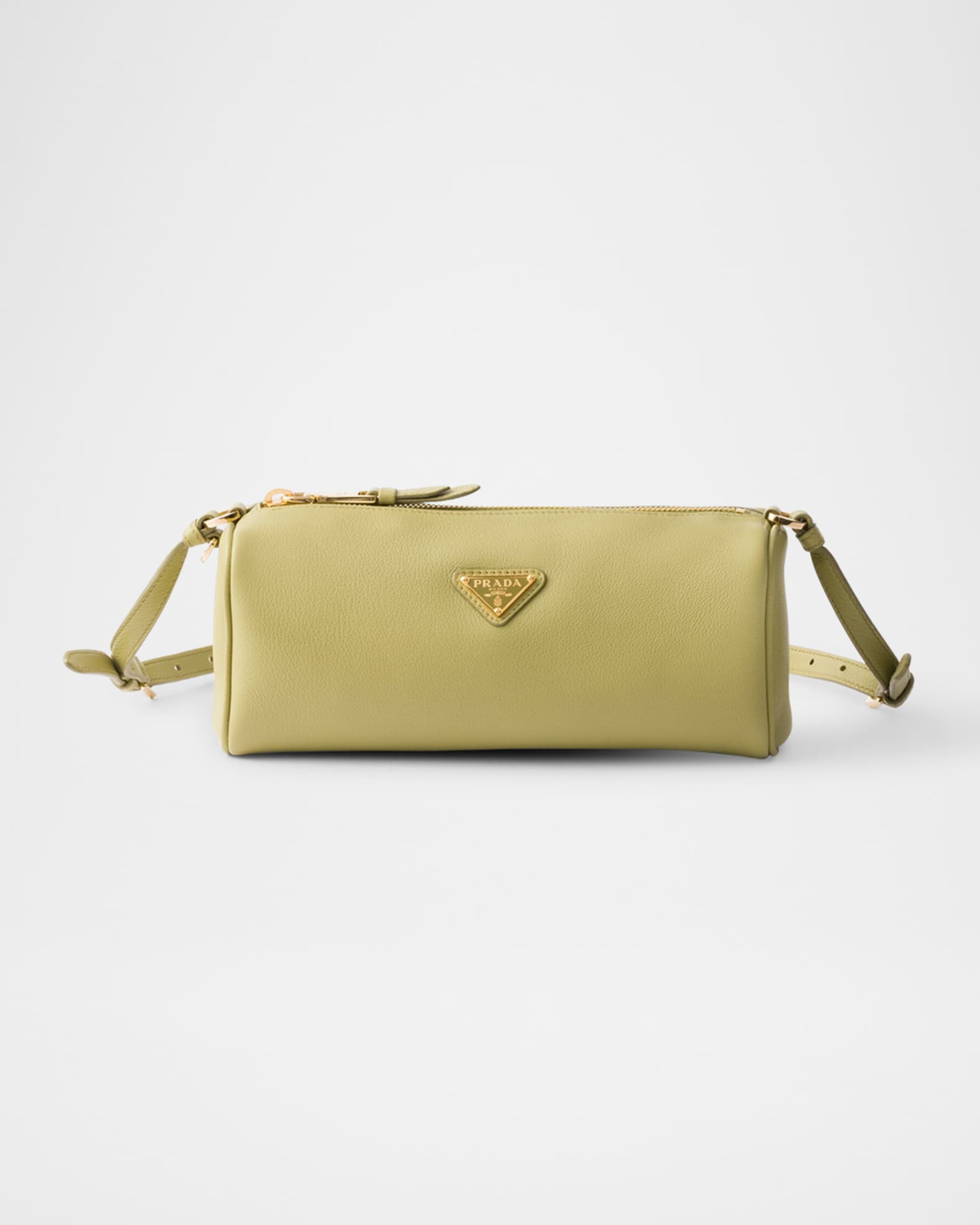 ハンドバッグ PRADA 1BC239_2CYS_F0362 CALF LEATHER POUCH WITH STRAP Caramel Leather Pouch | PRADA