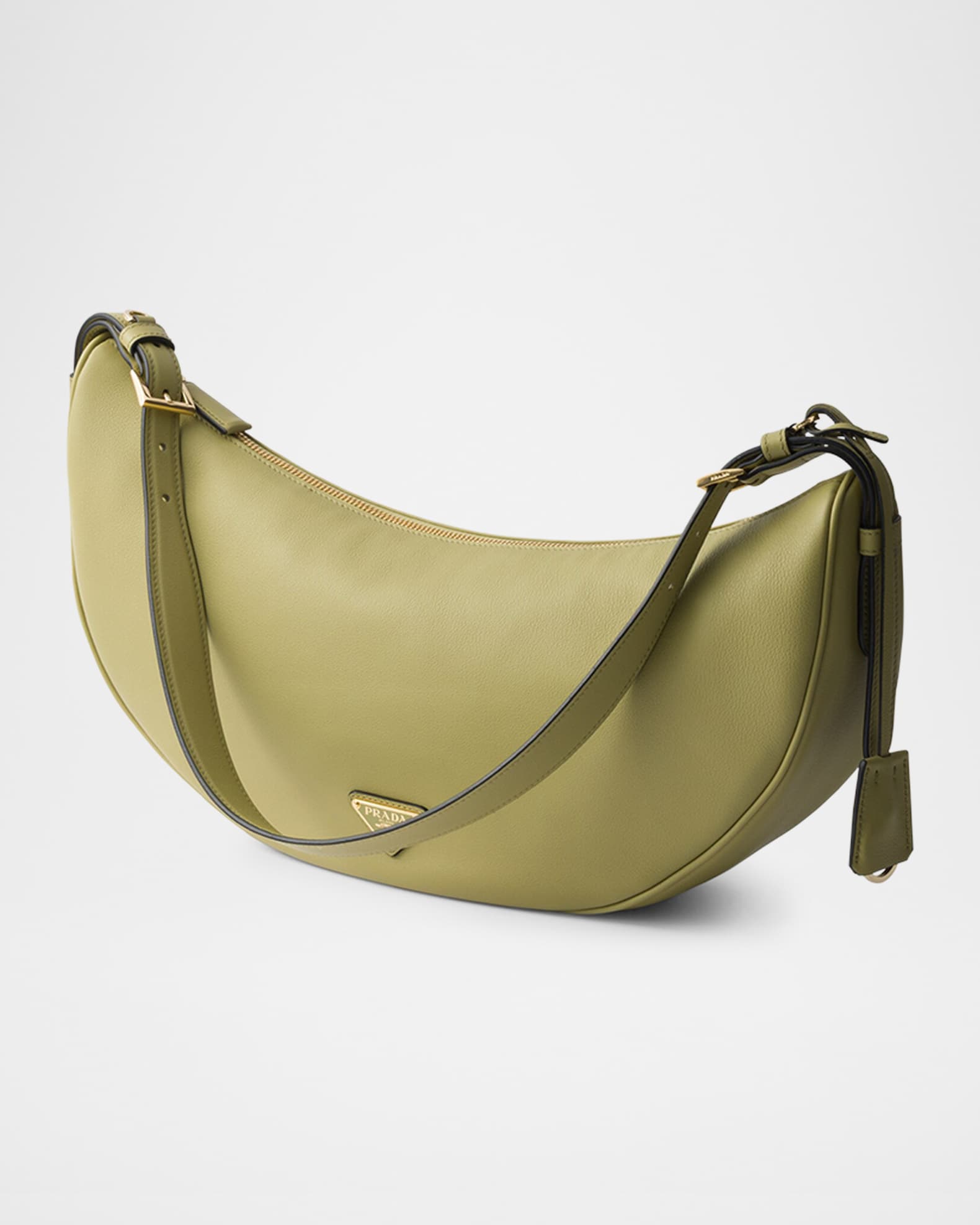 Demi-Lune Large Crescent Leather Shoulder Bag 1