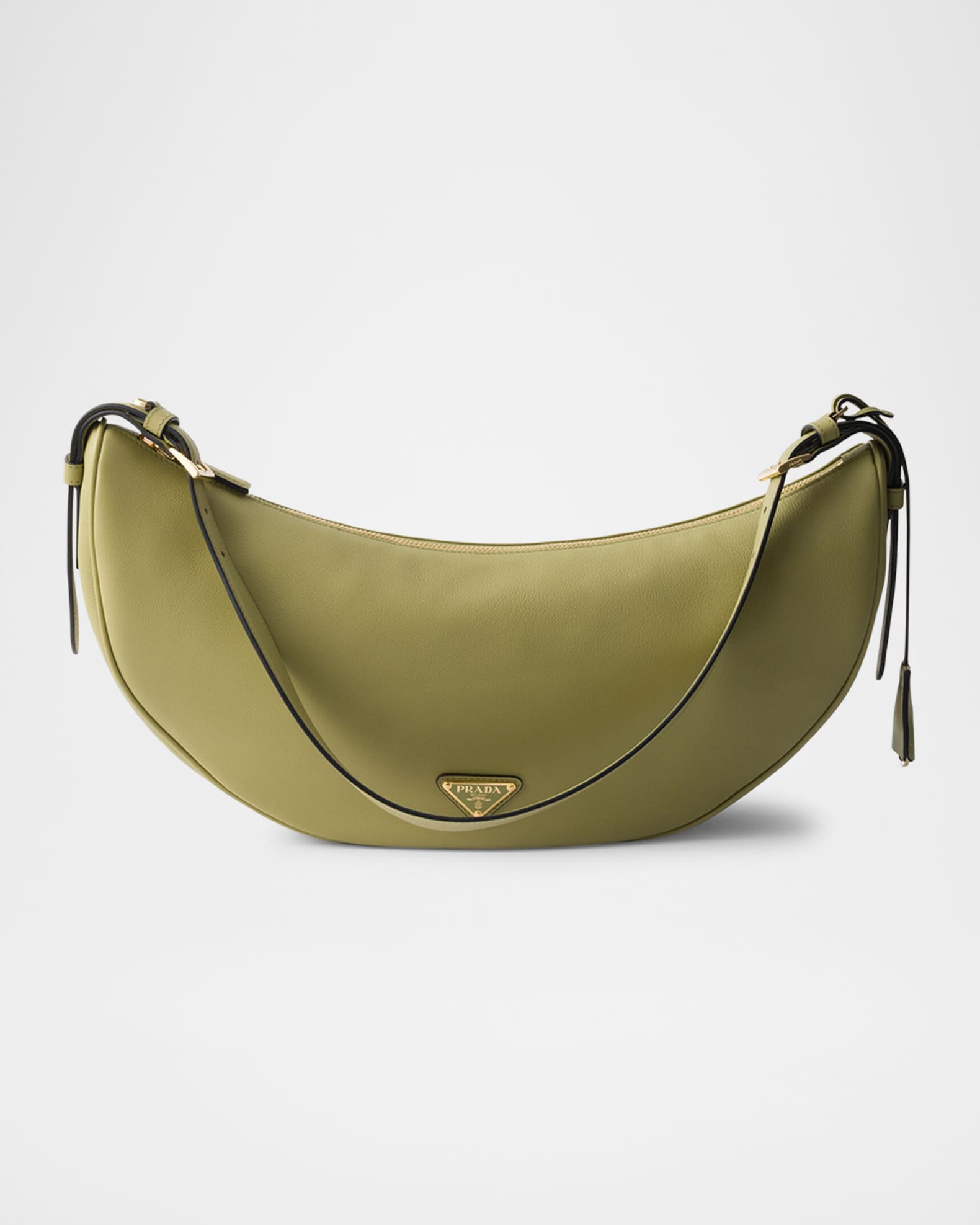 Demi-Lune Large Crescent Leather Shoulder Bag 0