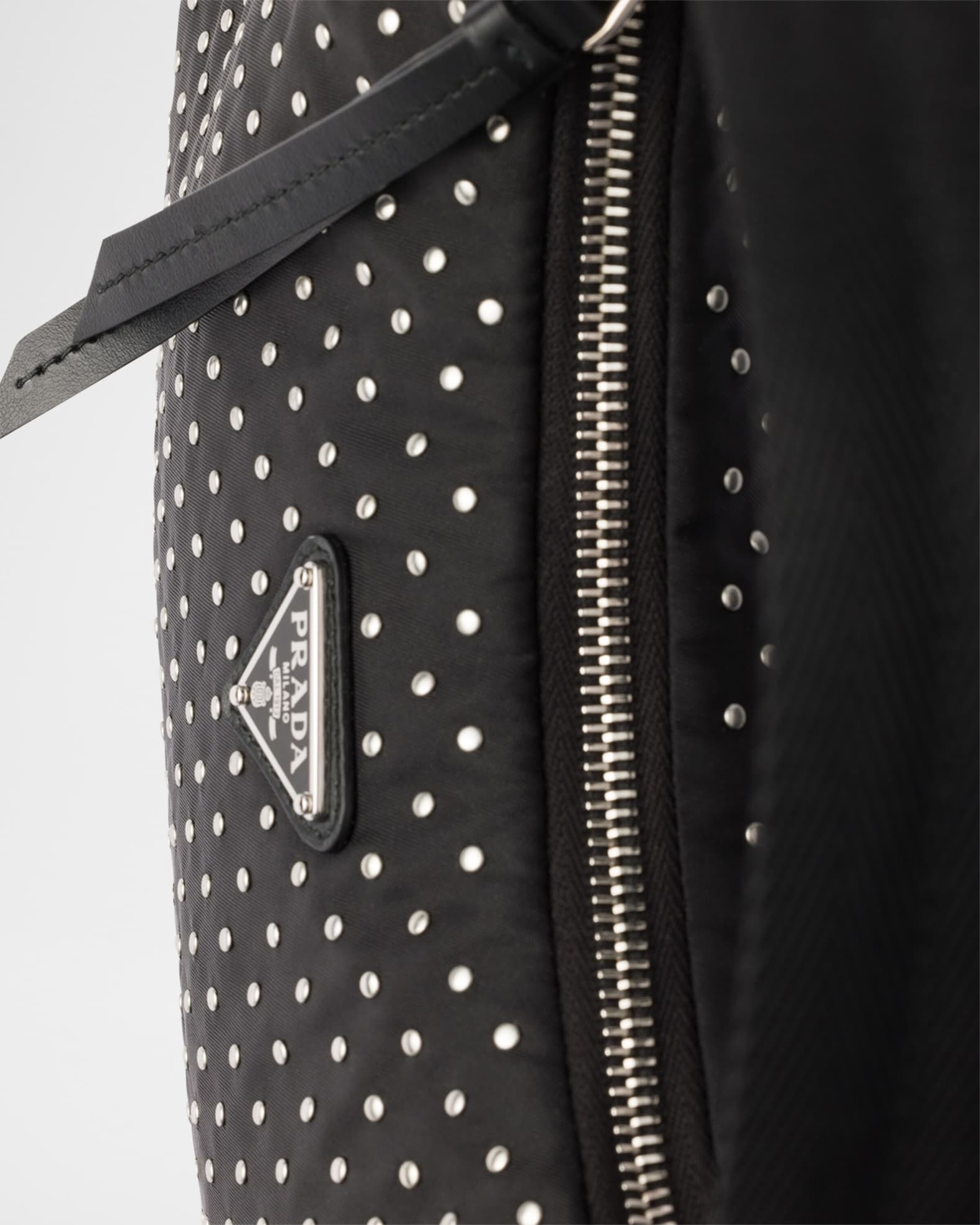 Prada Re-Edition Re-Nylon Studded Mini Hobo Bag | Neiman Marcus