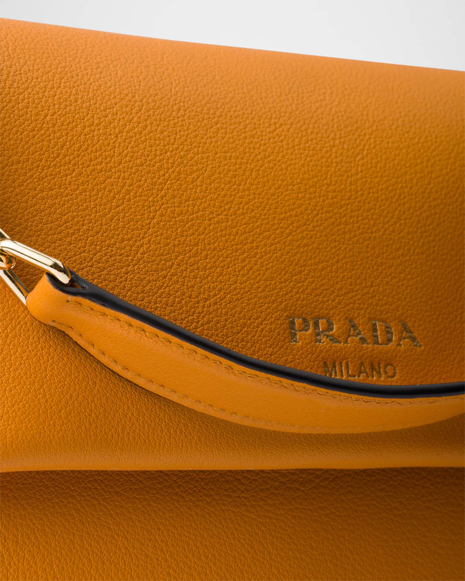 Prada Doux Medium Chain Leather Shoulder Bag | Neiman Marcus