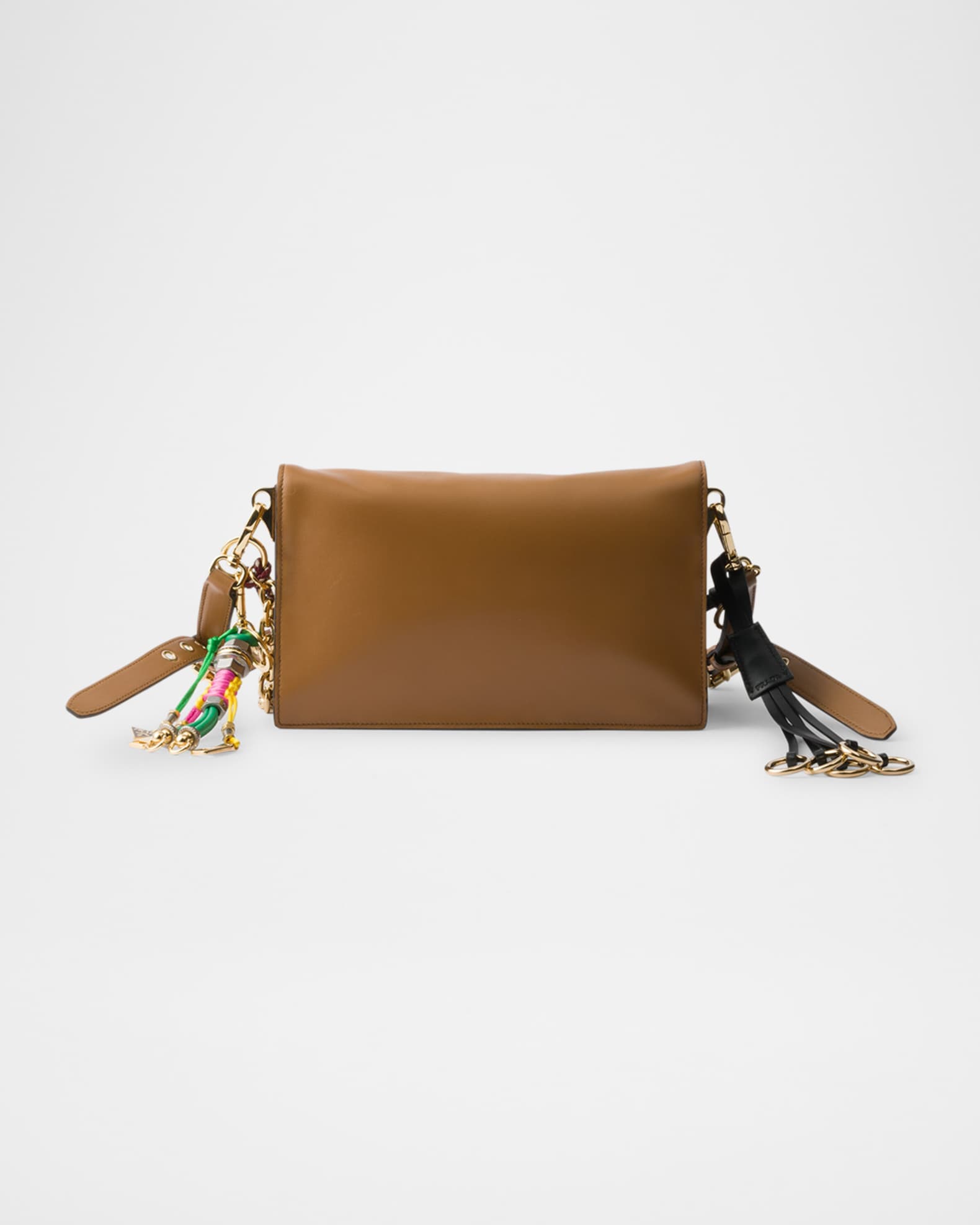 Soft Sound Small Leather Shoulder Bag with Charms | Neiman Marcus