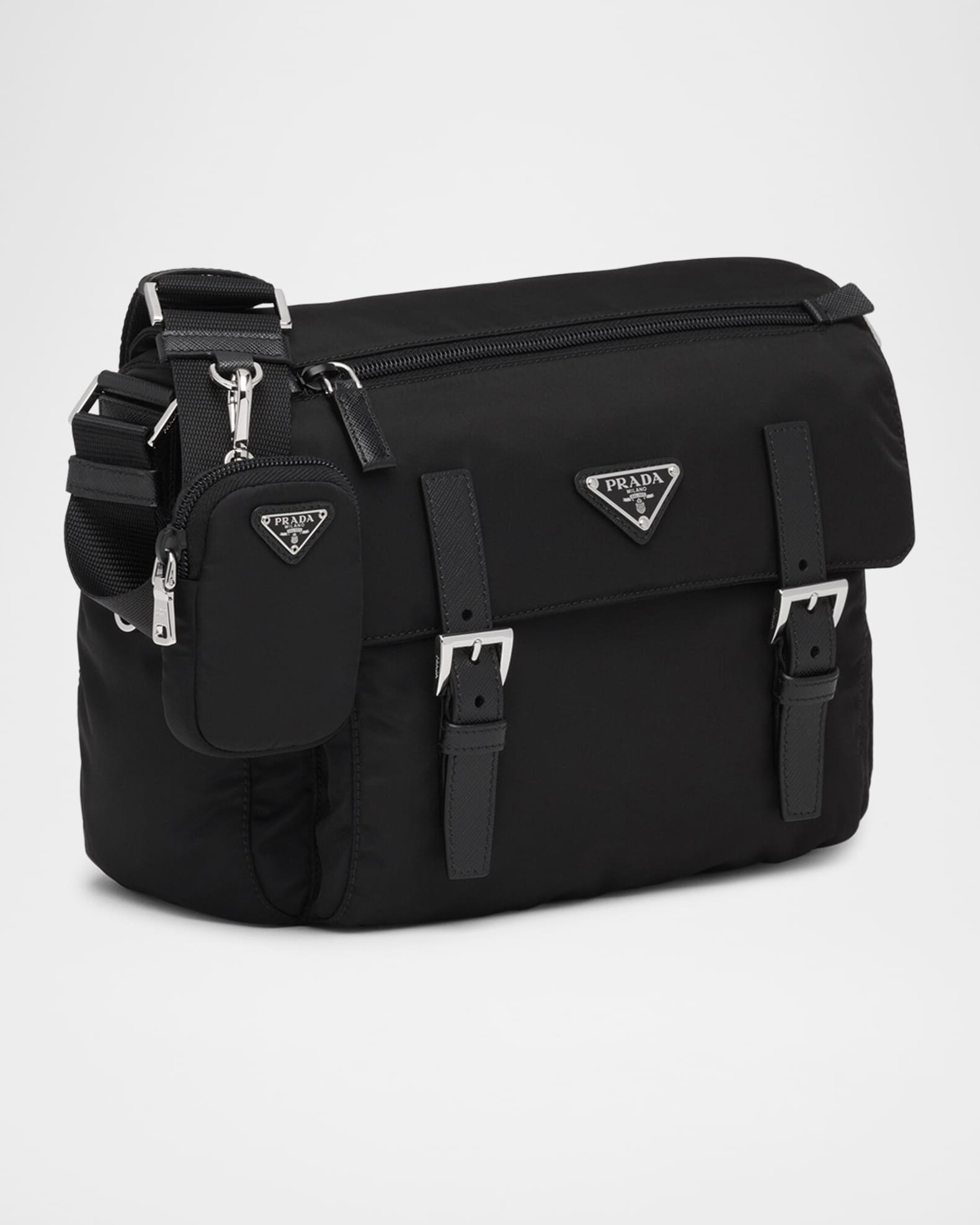 格安 Prada Re-Nylon Flap Shoulder Messenger Bag | Neiman Marcus バッグ