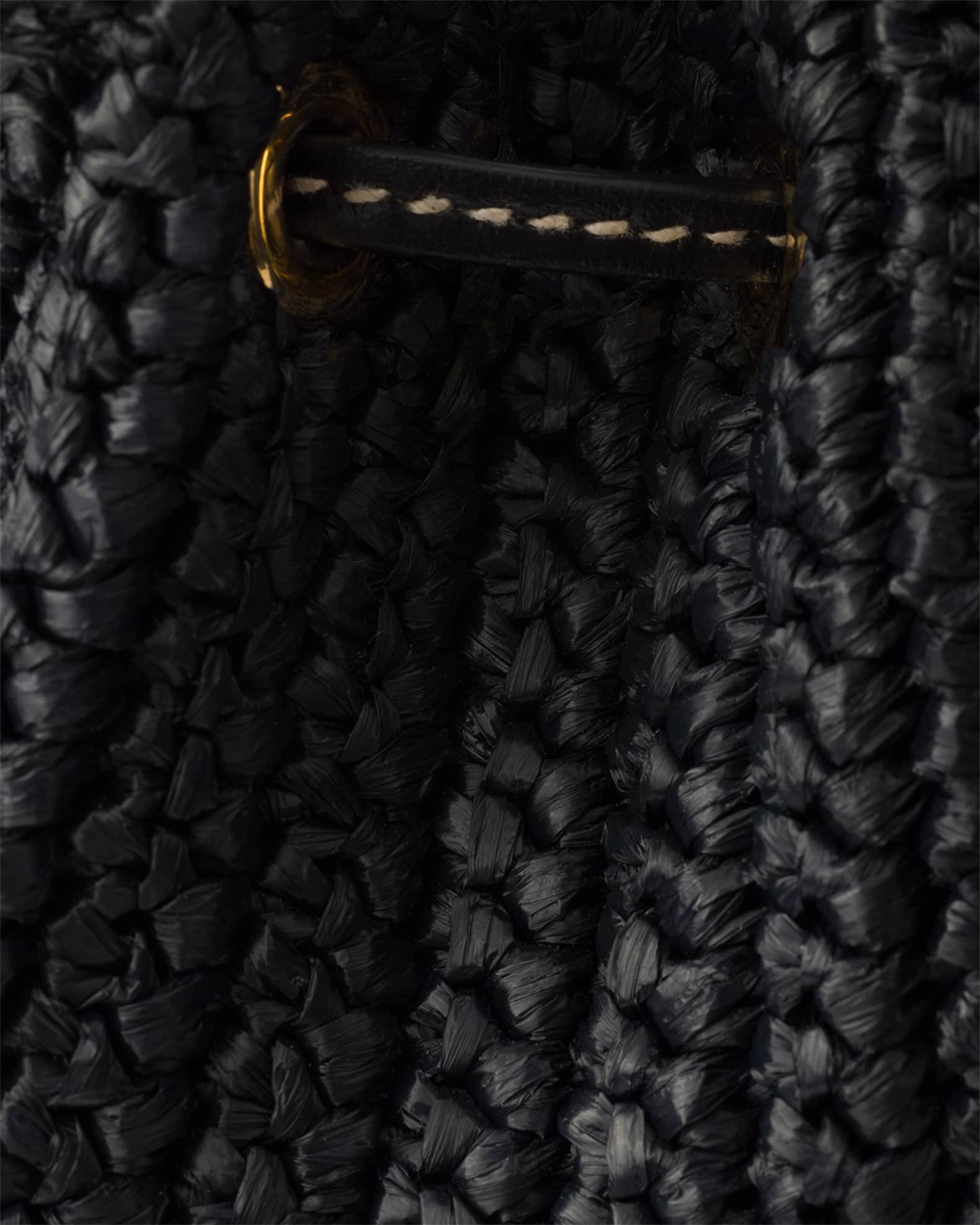 トートバッグ PRADA Black Crochet Mini Bucket Bag Prada Black Crochet Mini Bucket Bag | italist