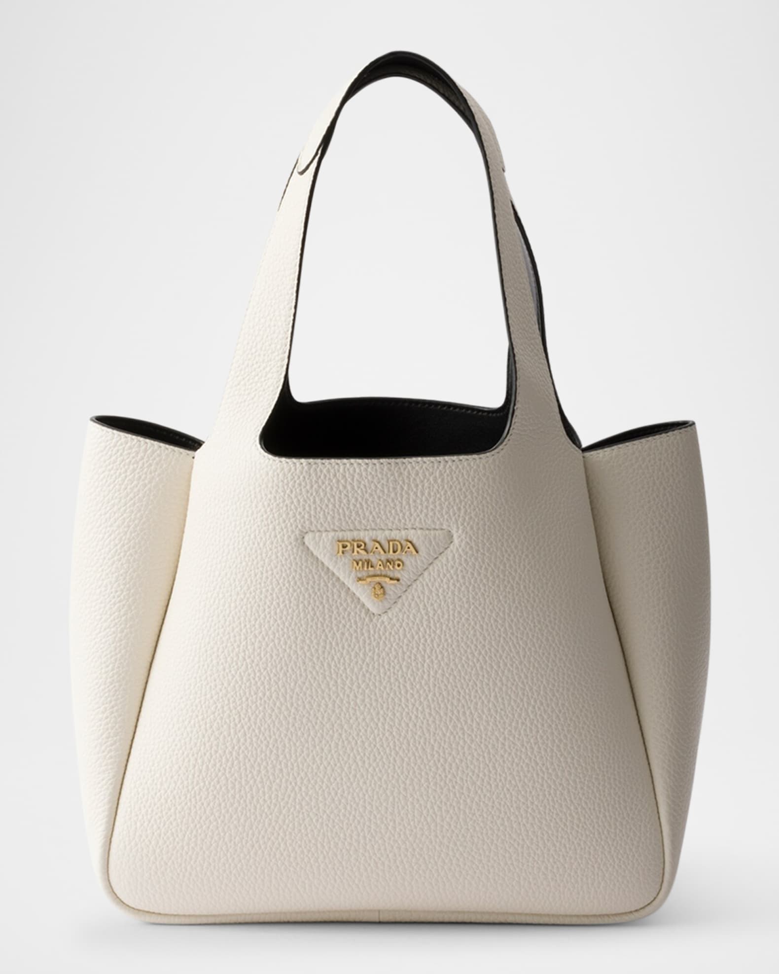 Small Calfskin Leather Tote Bag 0