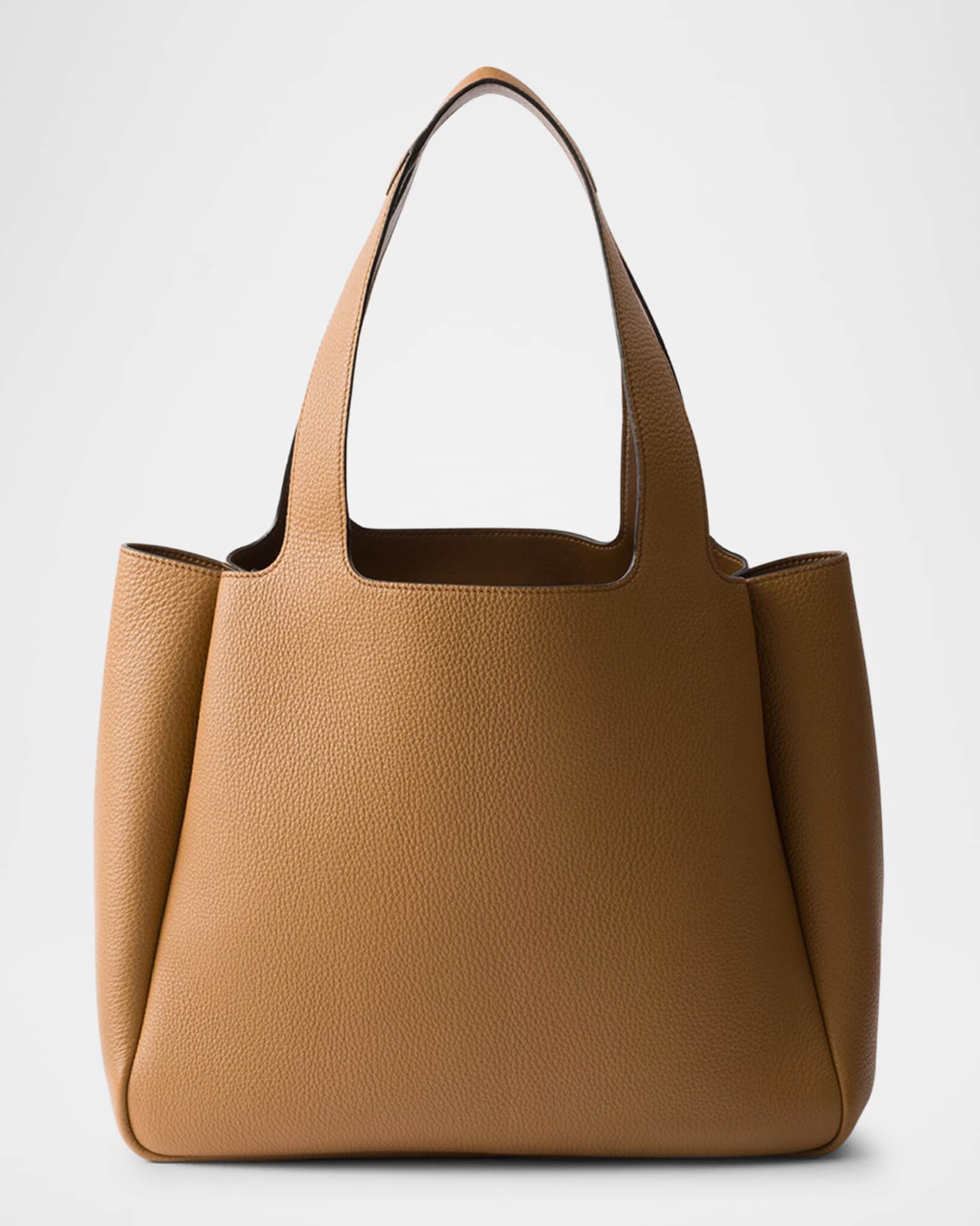 Prada Medium Calfskin Leather Tote Bag Neiman Marcus