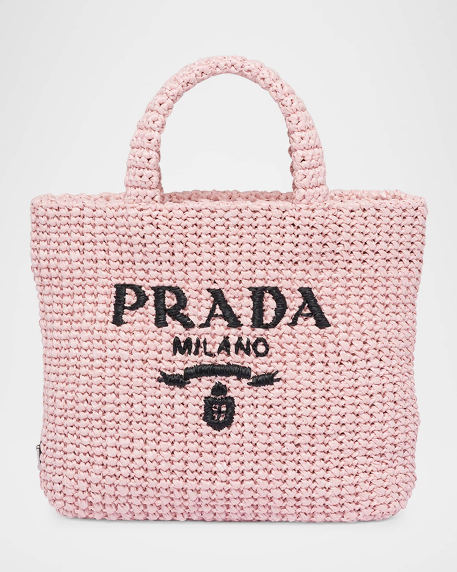 トートバッグ PRADA SMALL CROCHET TOTE BAG Prada Small Crochet Tote Bag | Saks Fifth Avenue