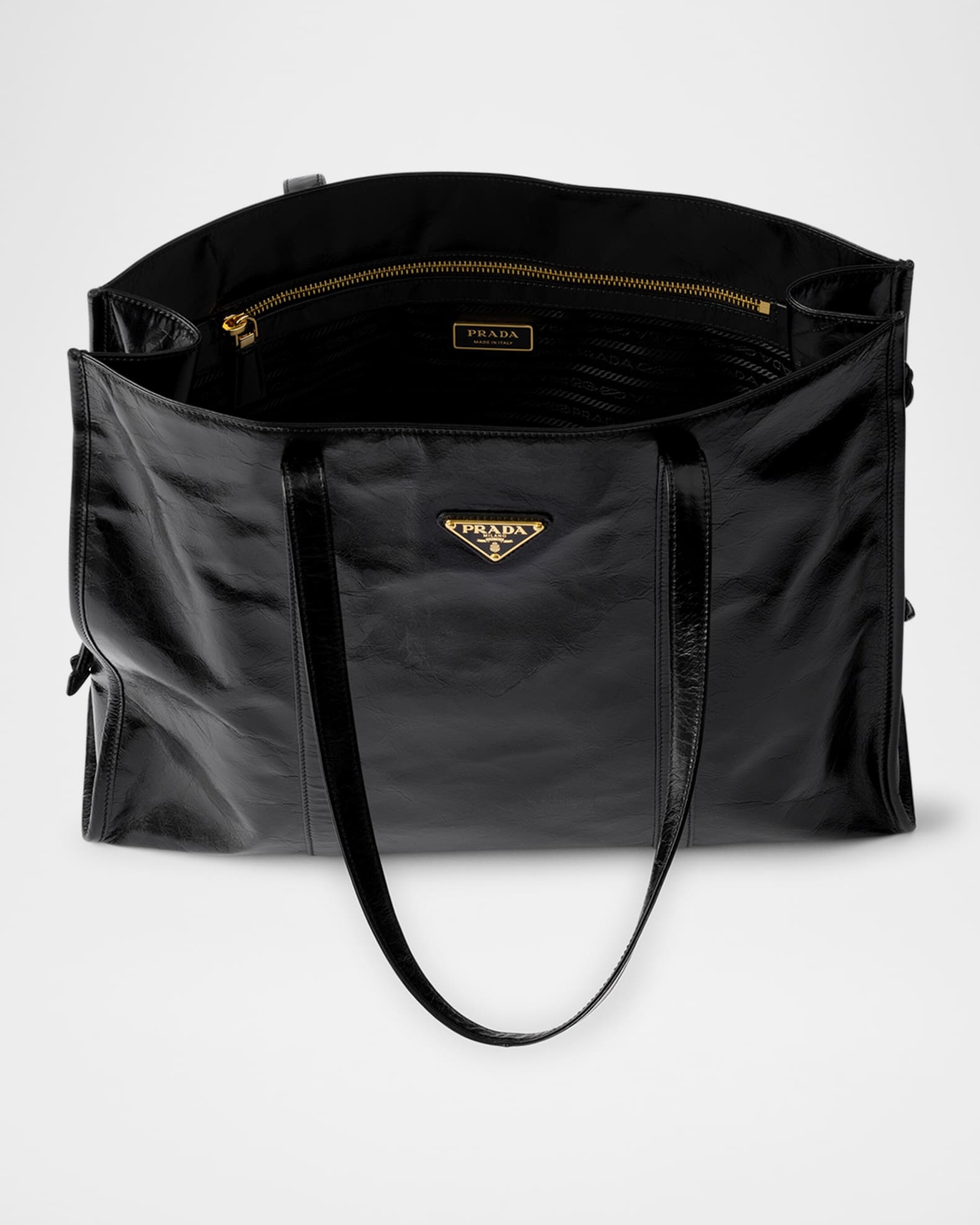 Prada Soft Calf Leather Tote Bag | Neiman Marcus