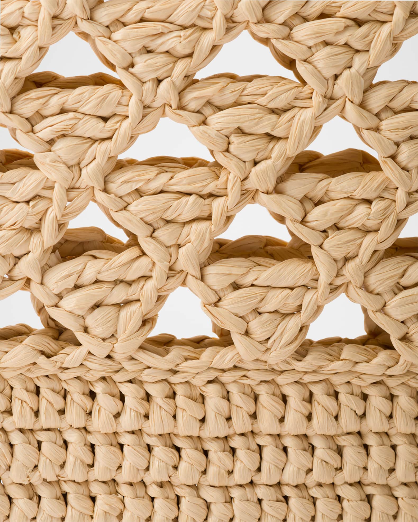 Prada Logo Crochet Tote Bag | Neiman Marcus
