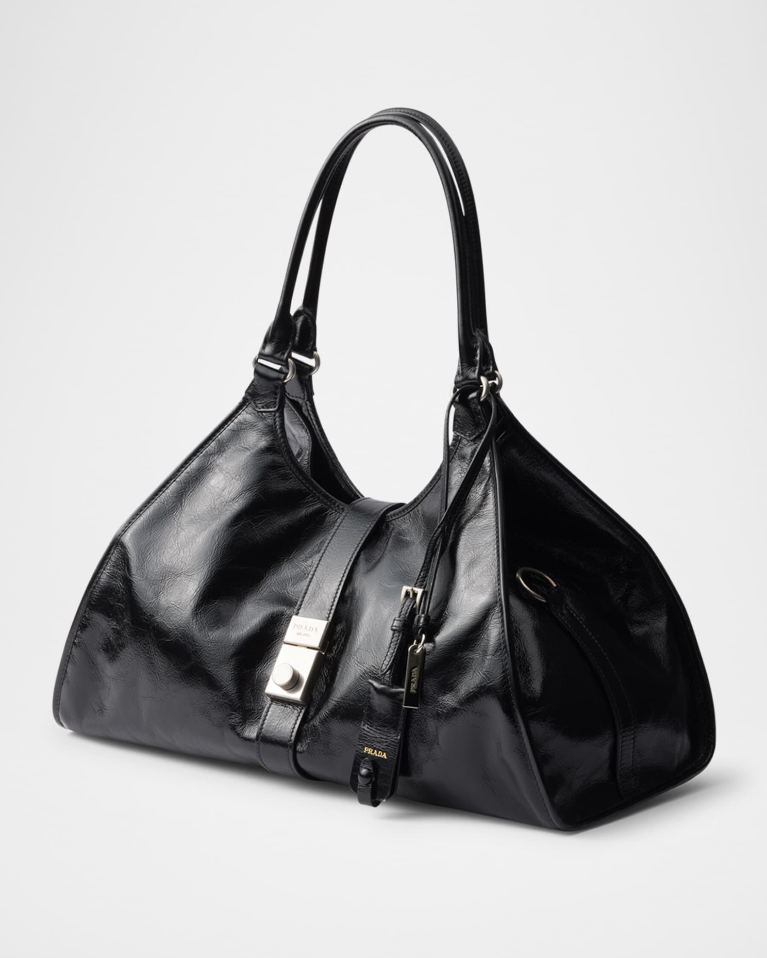 お仕事もプライベートも新作★PRADA★Large leather tote bag 0400021234947_BLACK?wid=600&