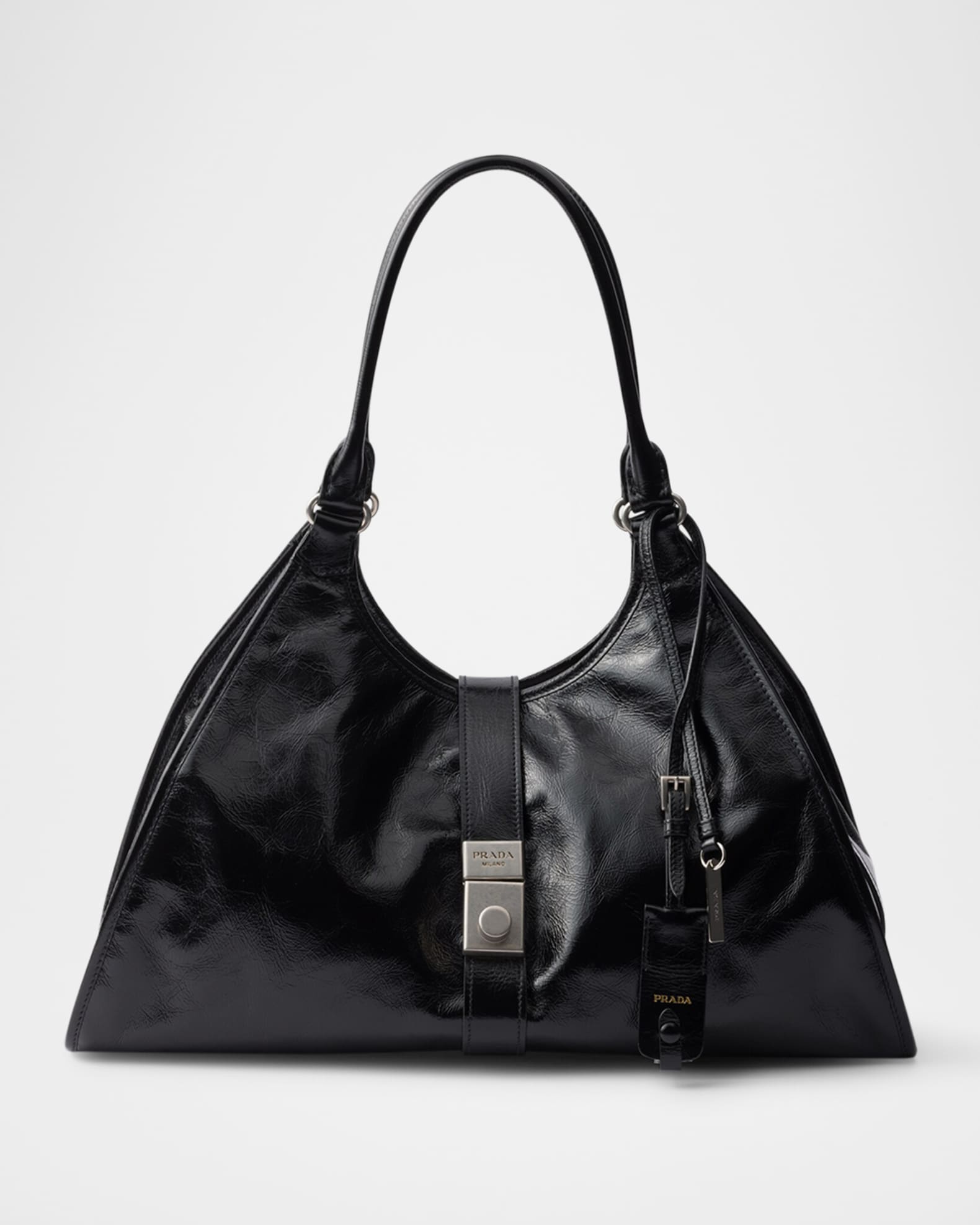 Prada Large Leather Tote Bag | Neiman Marcus