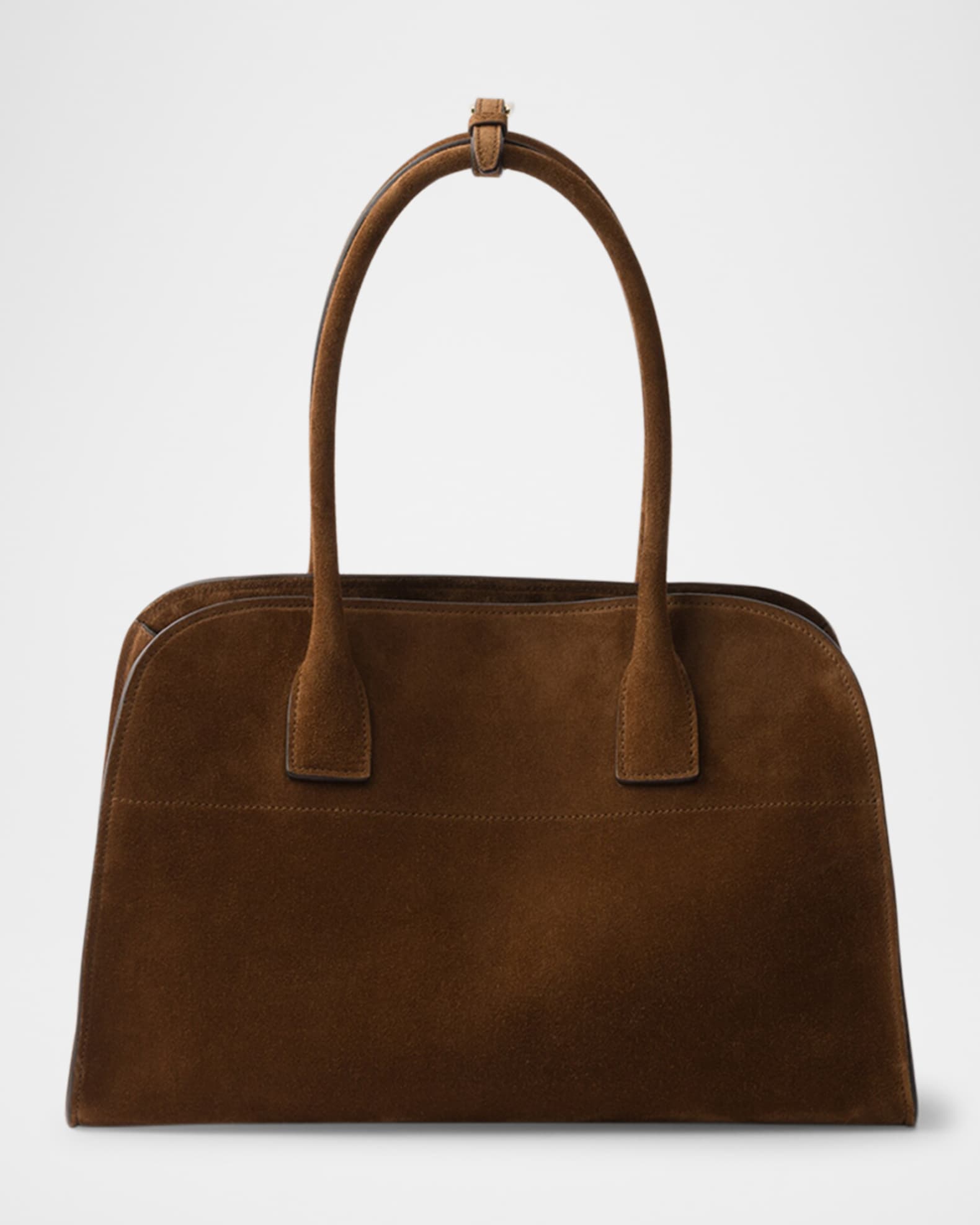 Prada Suede Top-Handle Bag | Neiman Marcus