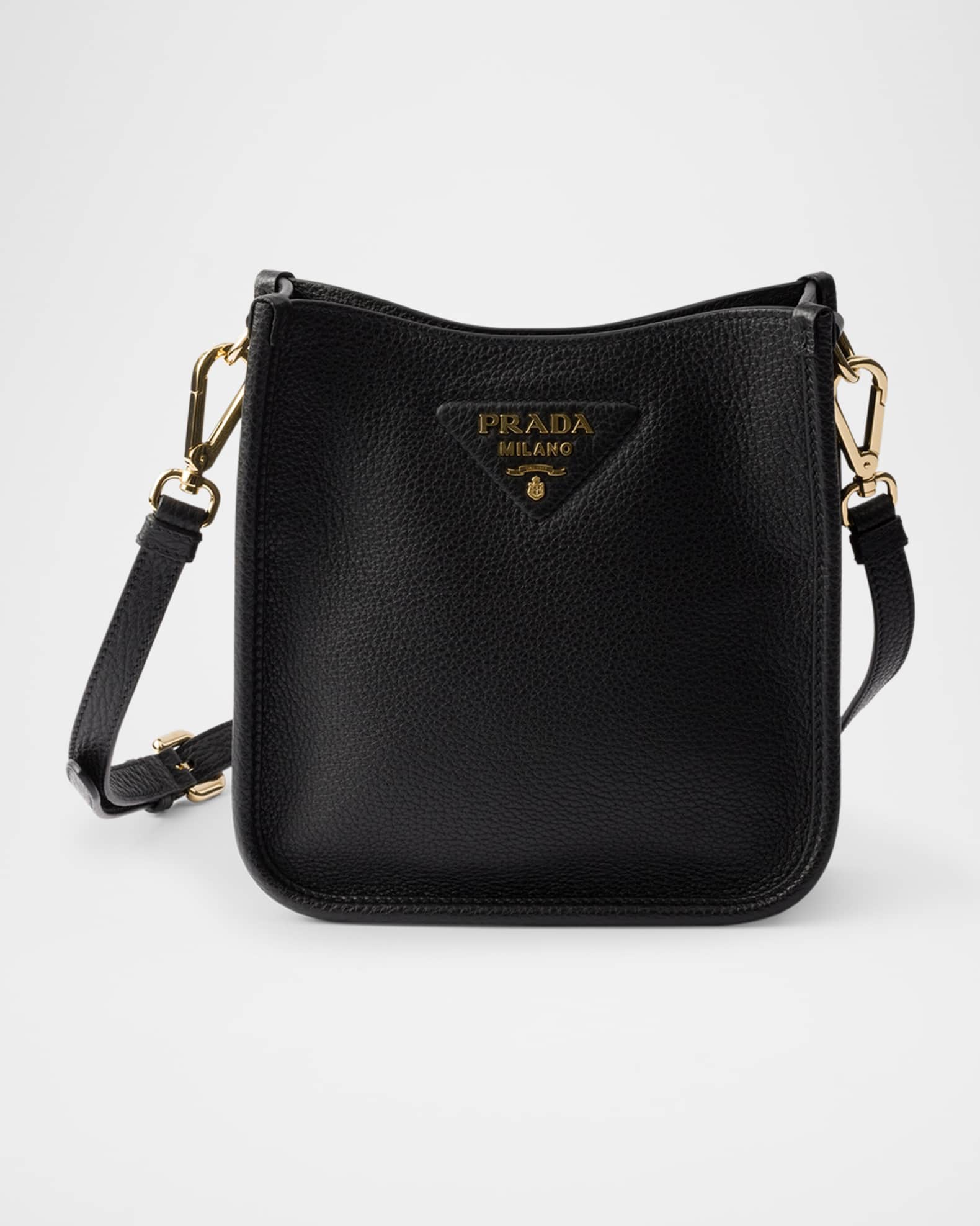 Prada Daino Soft Leather Mini Hobo Crossbody Bag Neiman Marcus