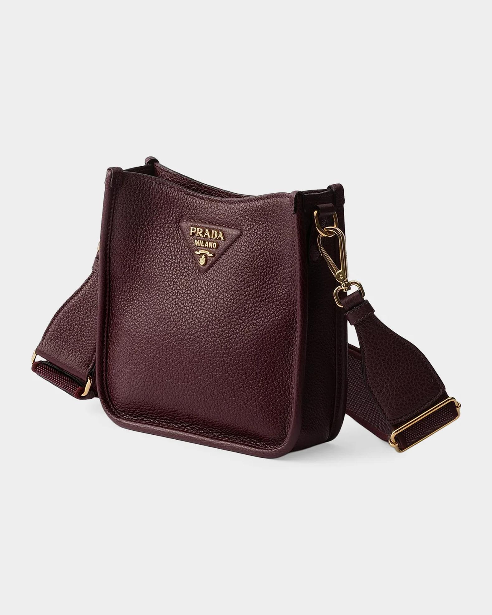 Prada Daino Soft Leather Mini Hobo Crossbody Bag | Neiman Marcus