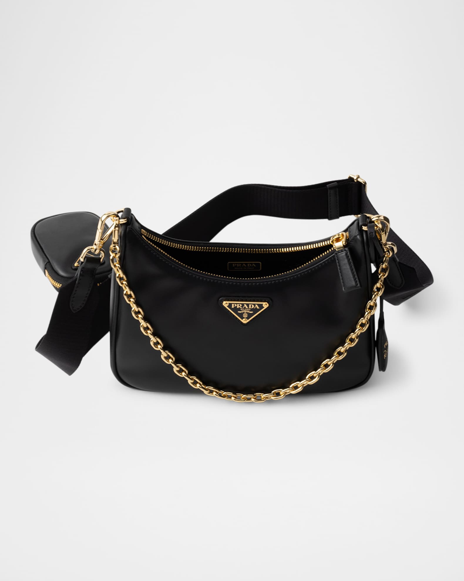 Prada Re-Edition 2005 Leather Shoulder Bag | Neiman Marcus