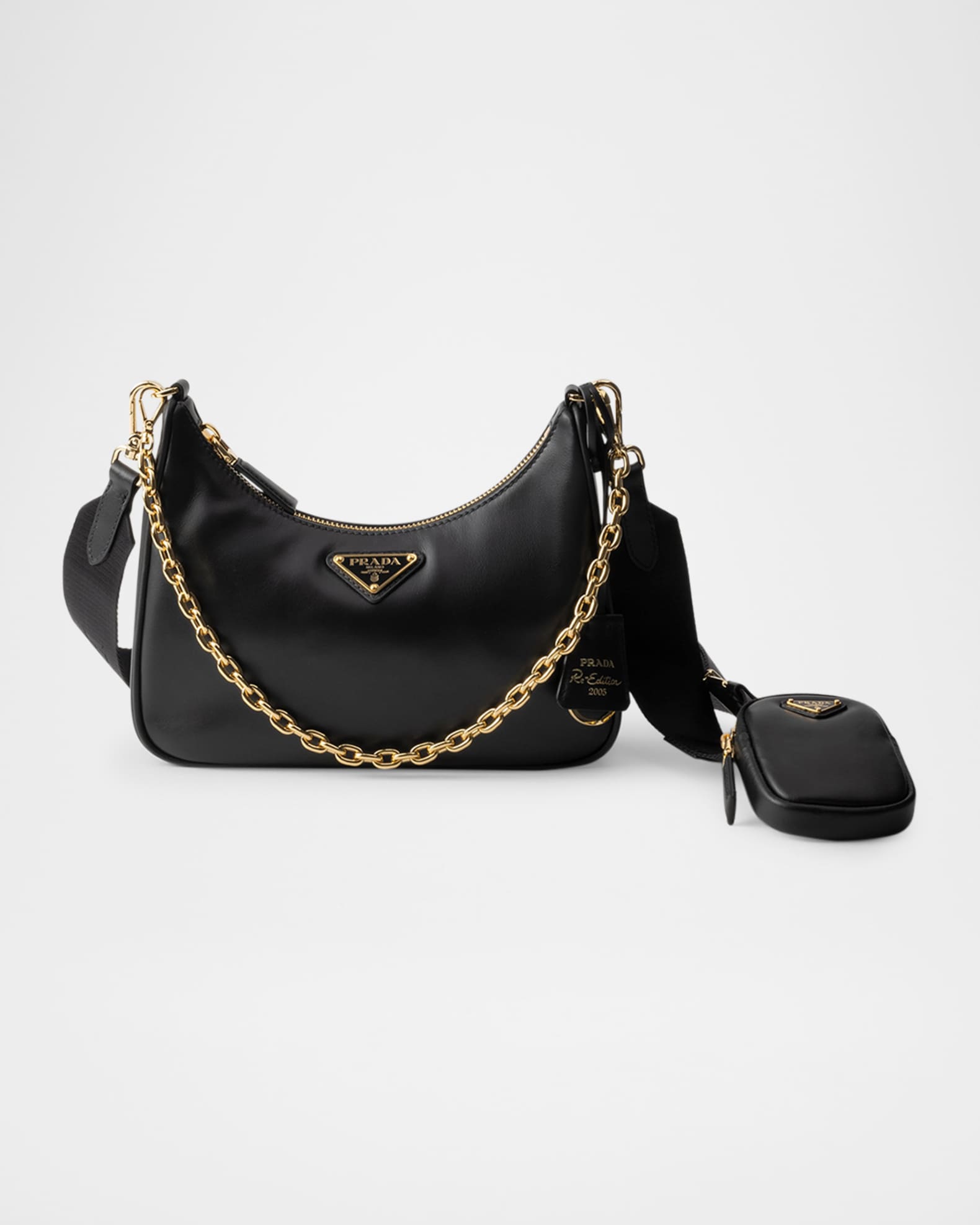 【PRADA】RE-EDITION 2005 SHOULDER BAG Prada Re-Edition 2005 Leather Shoulder Bag | Neiman Marcus