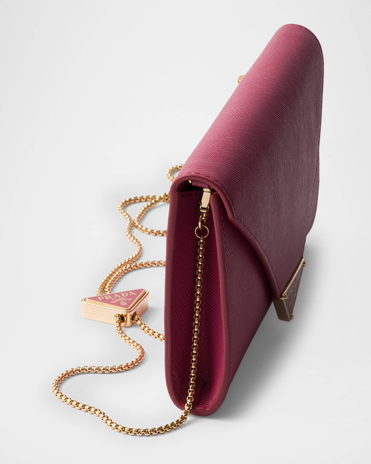 ショルダーバッグ・ポシェット PRADA MINI CROSSBODY BAG IN SAFFIANO LEATHER Prada Saffiano Leather Mini-Pouch | Saks Fifth Avenue