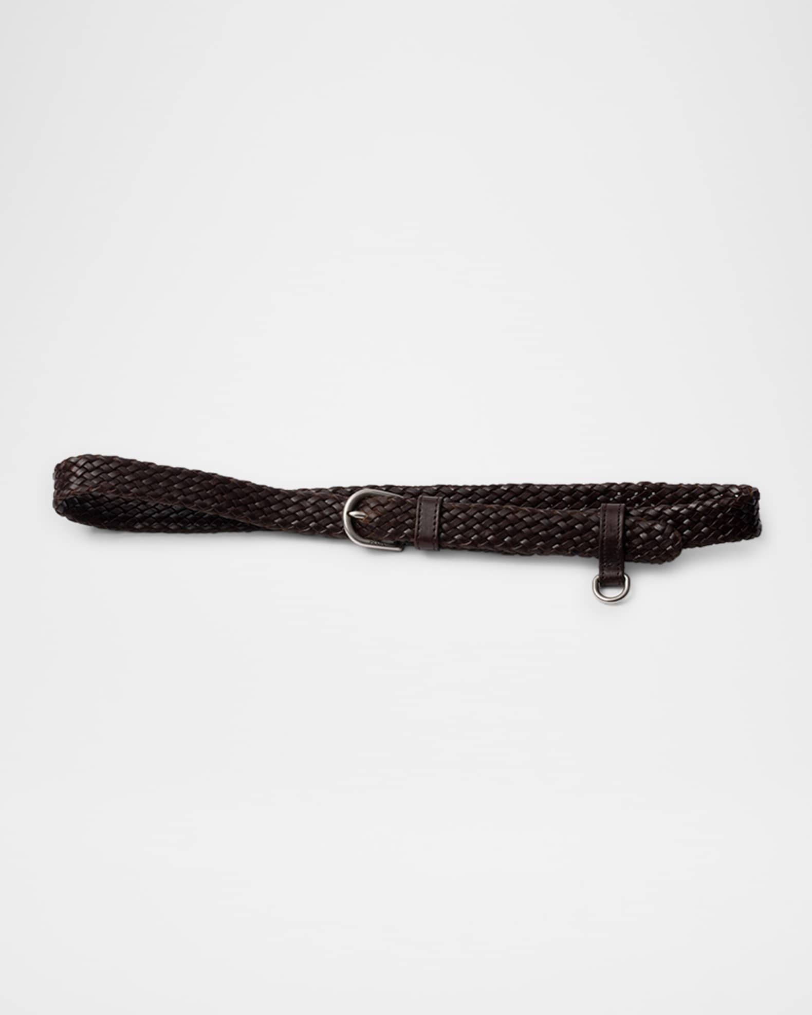 Braided Leather Belt 0