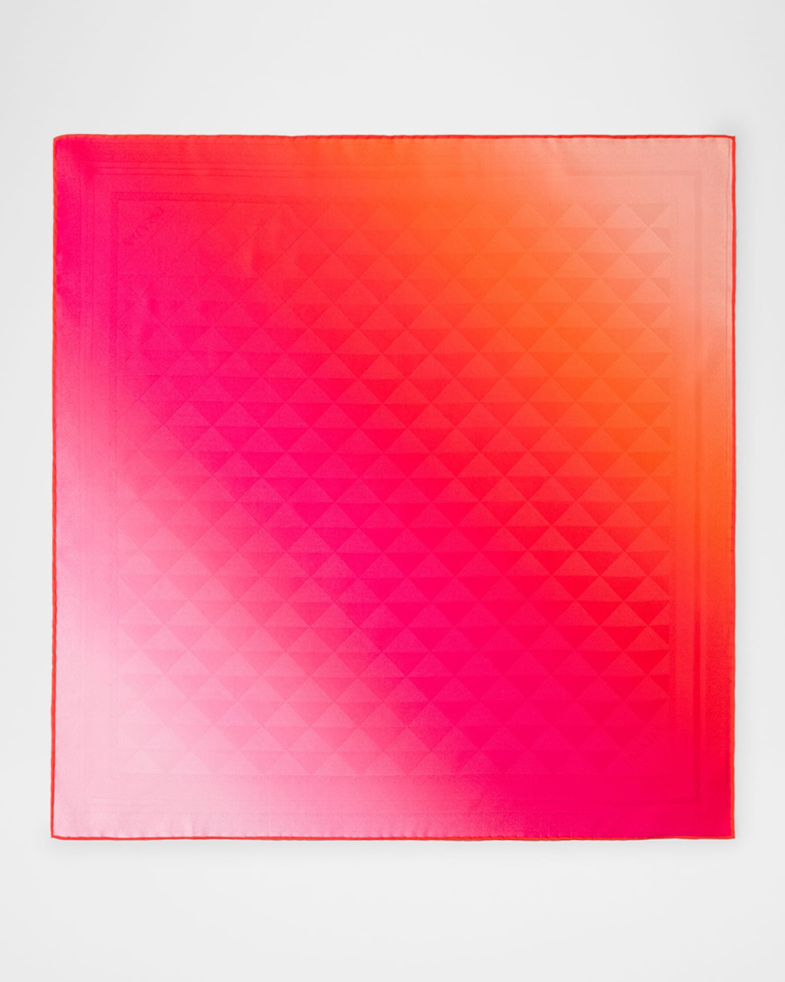 スカーフ PRADA 'Symbole' print scarf Red Prada Symbole Gradient Silk Twill Scarf | Neiman Marcus