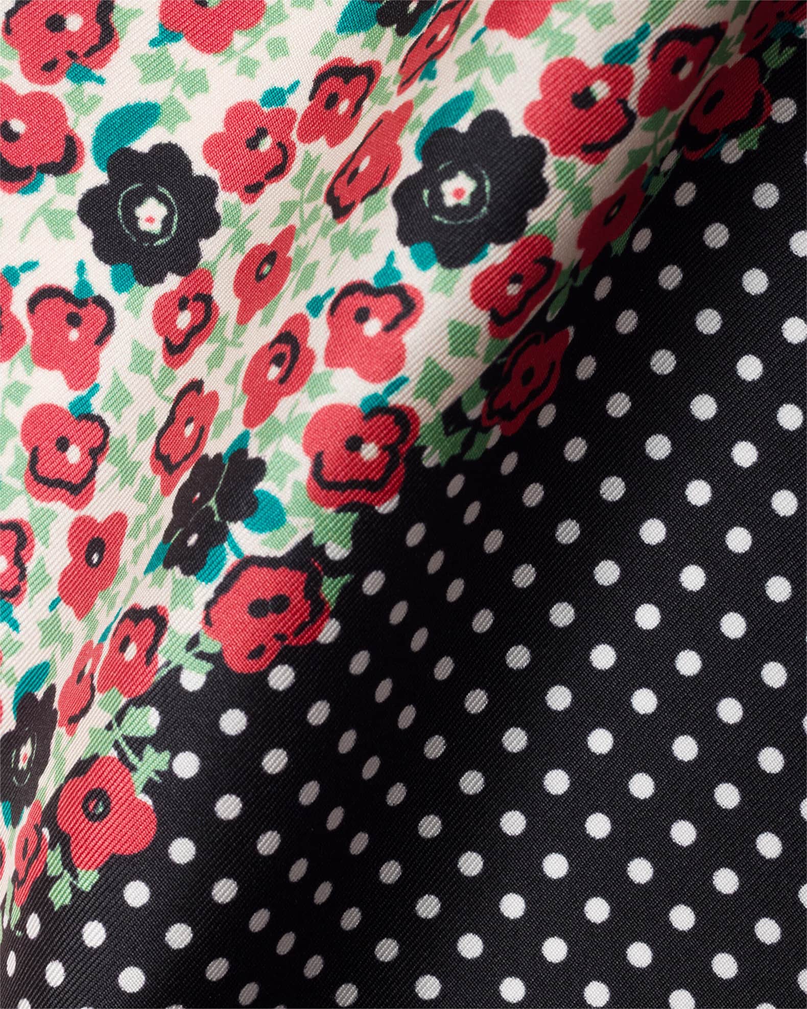 Prada Printed Silk Twill Scarf | Neiman Marcus