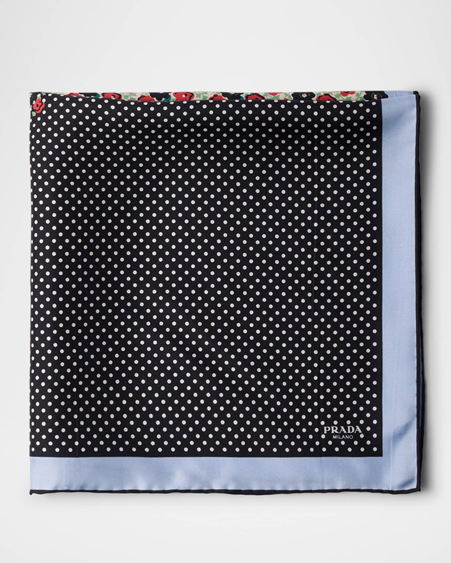 Printed Silk Twill Scarf 0