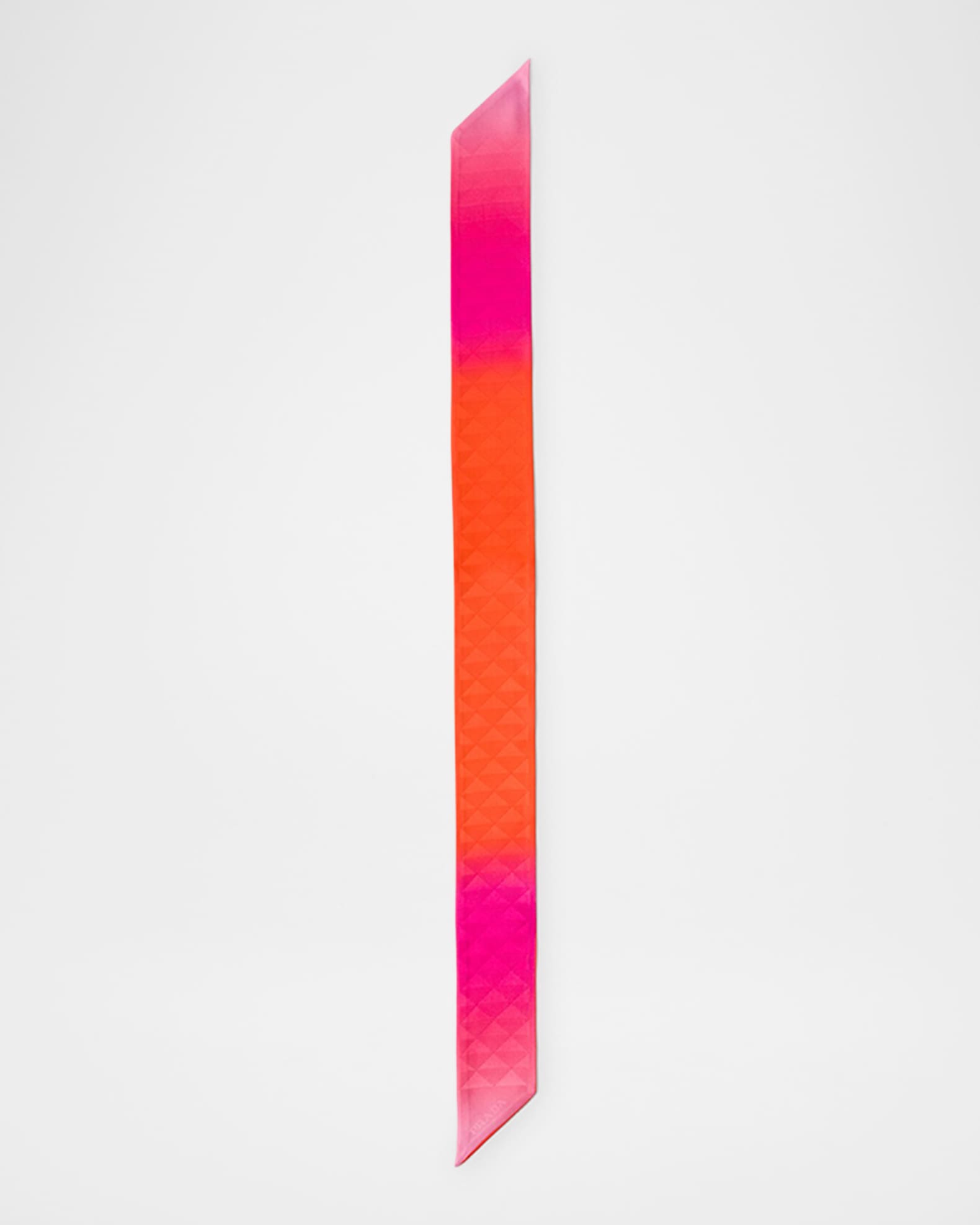 Prada Printed Silk Twill Skinny Scarf | Neiman Marcus