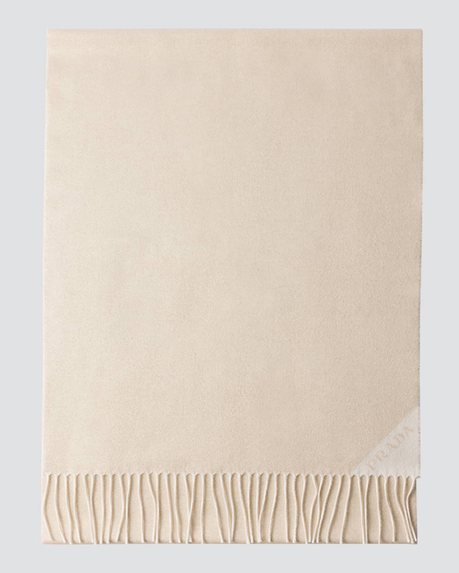 Fringe Jacquard Cashmere/Silk-Blend Evening Scarf 0