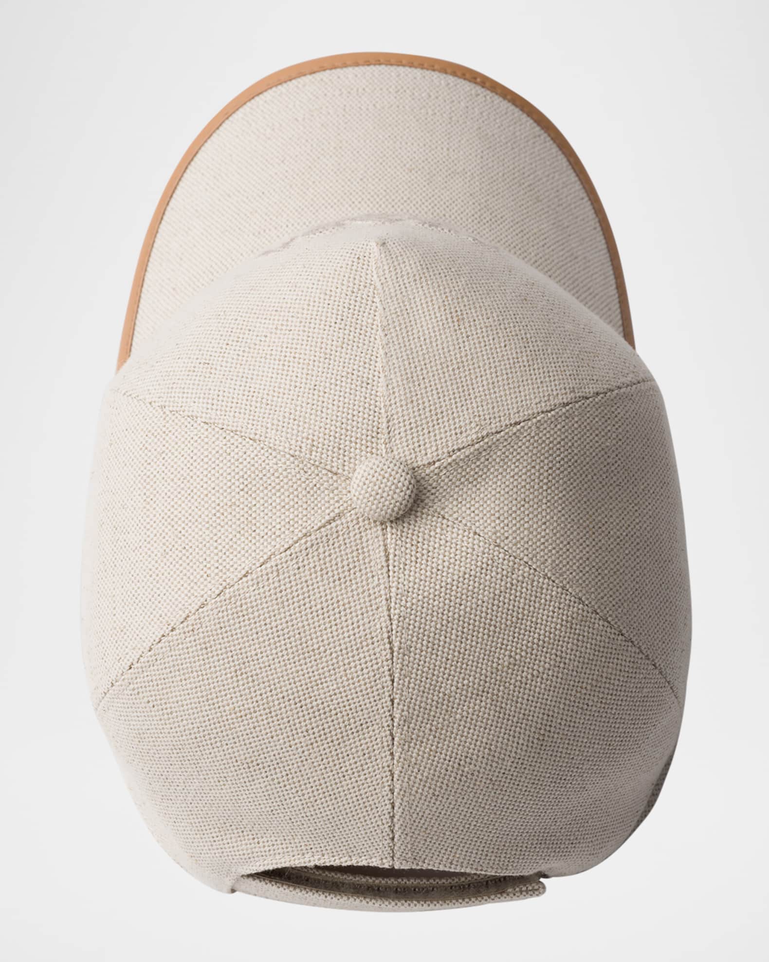 【関税込み】prada LOGO CAP Prada Logo Linen-Blend Baseball Cap | Neiman Marcus